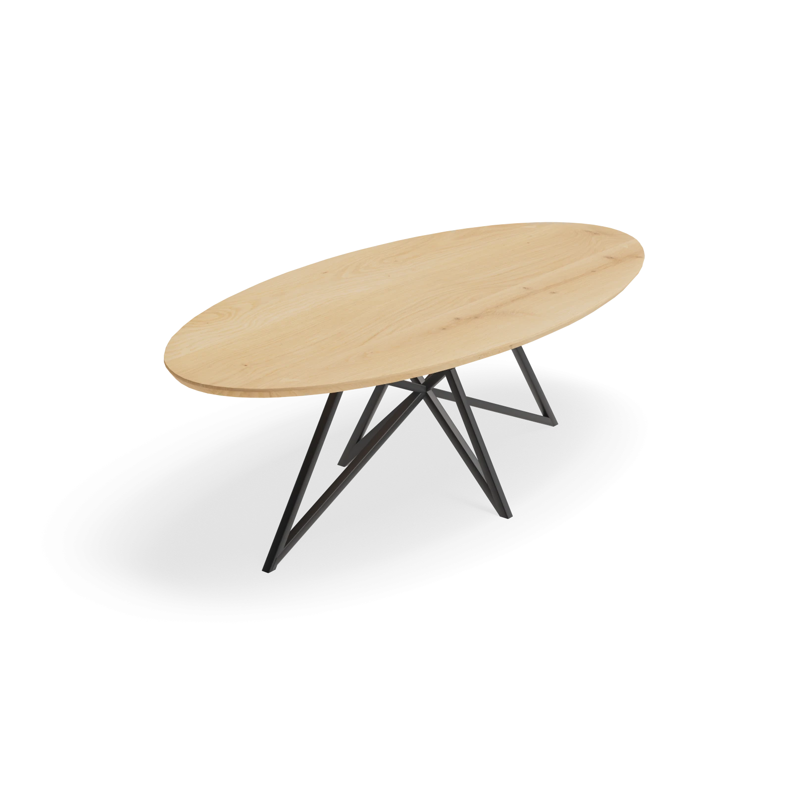 Eettafel Crosse - Ovaal Nature White (240x115cm)