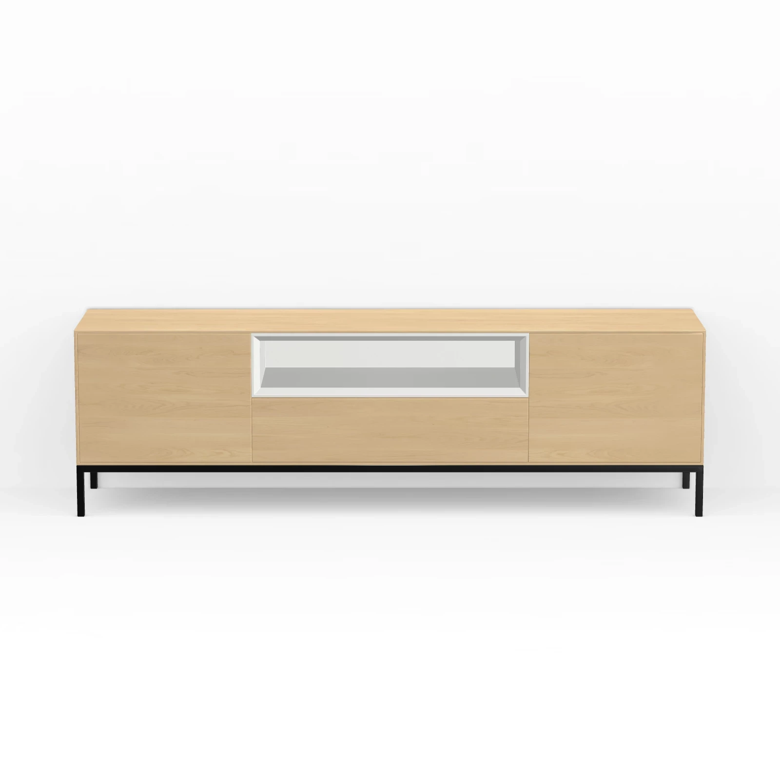 TV Meubel Nature White 180cm Poot