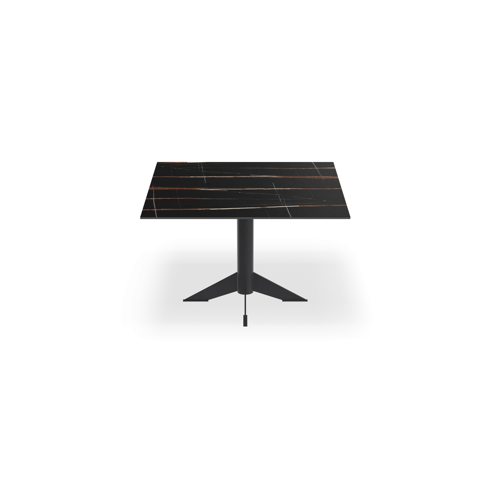 Eettafel Westfield - Vierkant Keramiek Sahara Noir Satin (120x120cm)