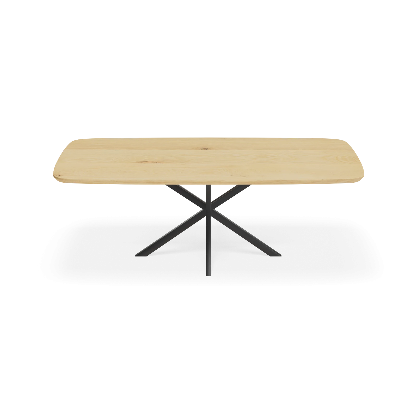 Eettafel North - Deens Ovaal Eiken Nature White (220x110cm)