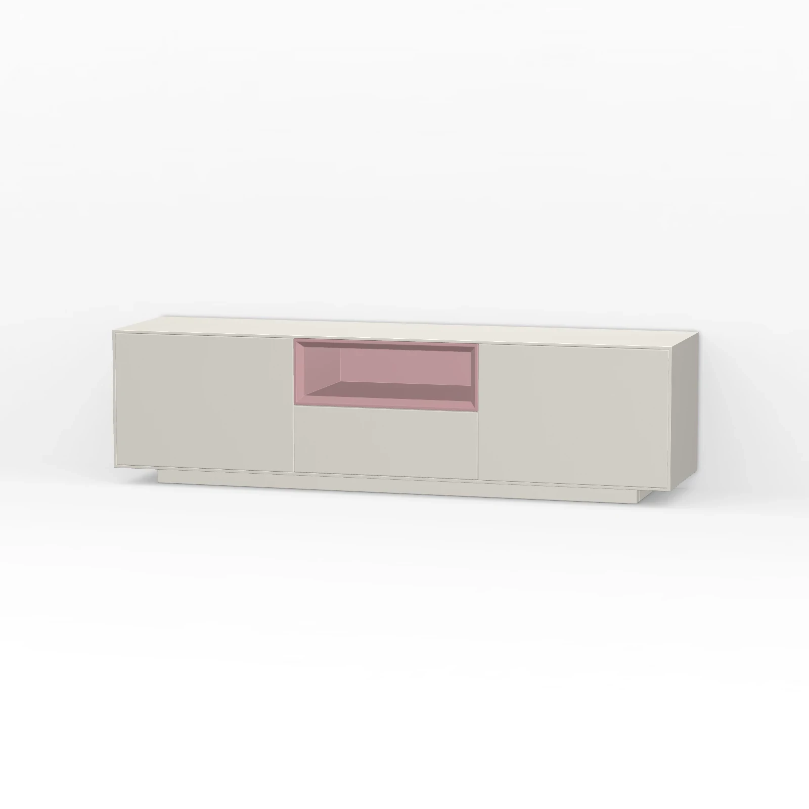 TV Meubel Pepper White 160cm Plint