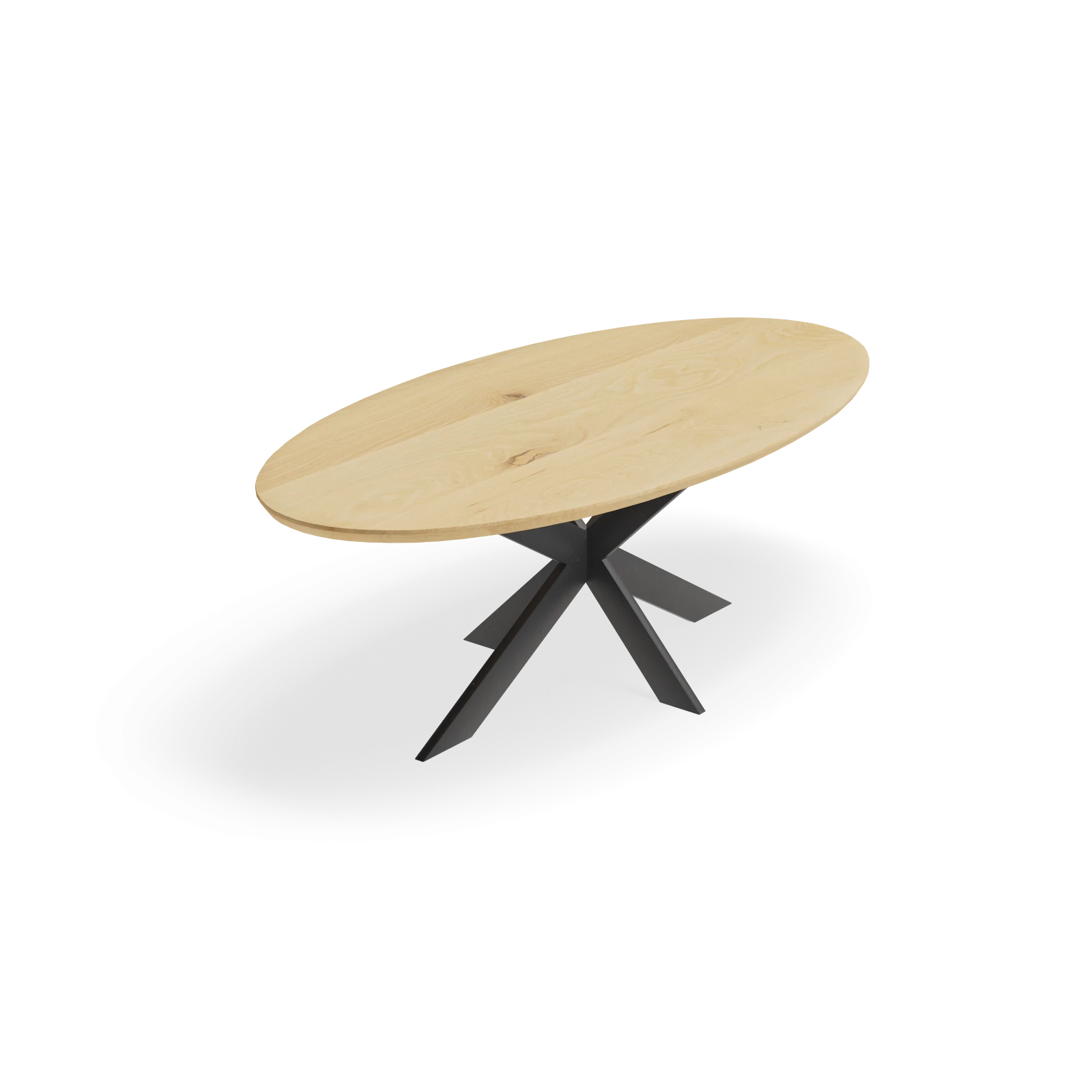 Eettafel Matrix - Ovaal Eiken Nature White (220x110cm)