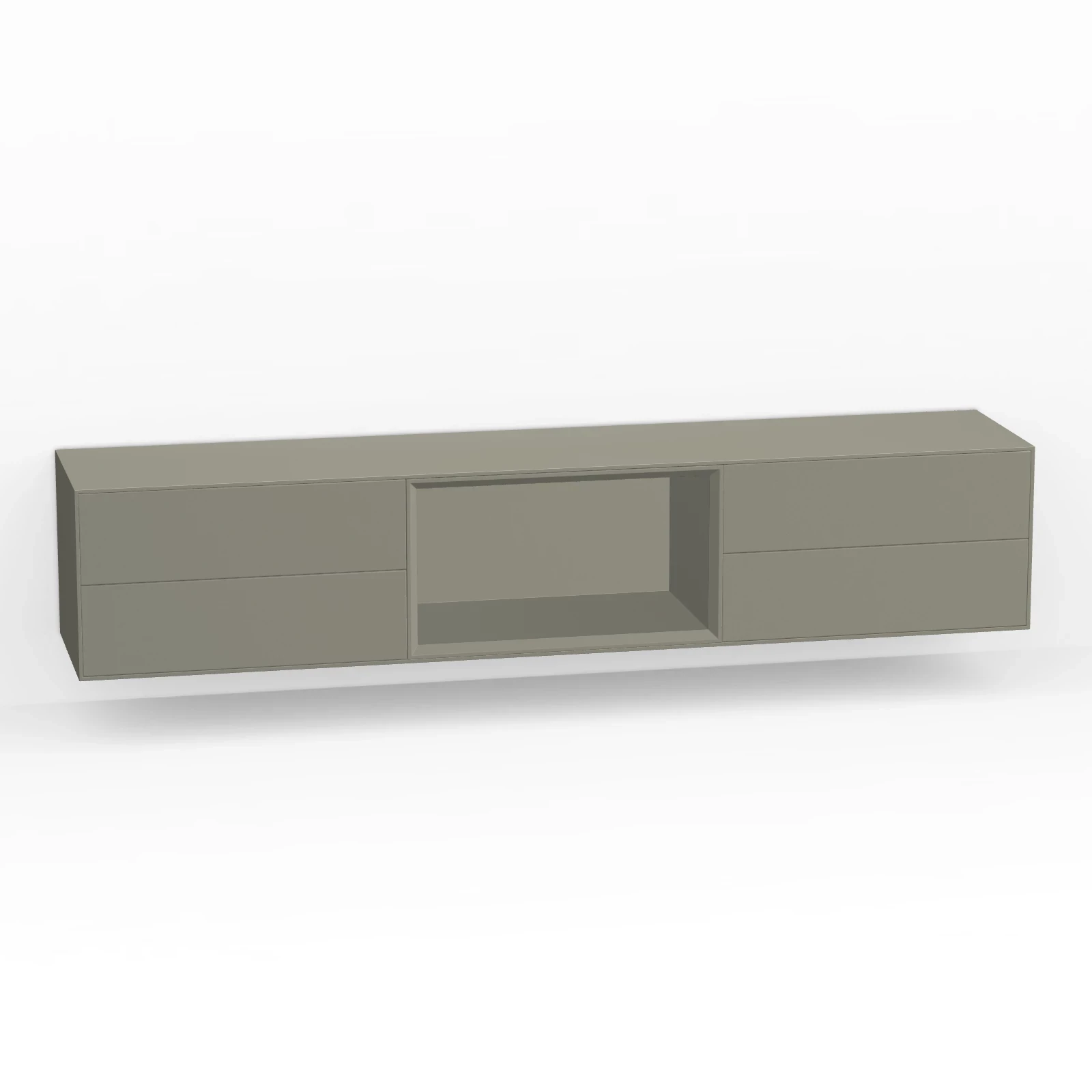 TV Meubel Moss Grey 200cm Zwevend