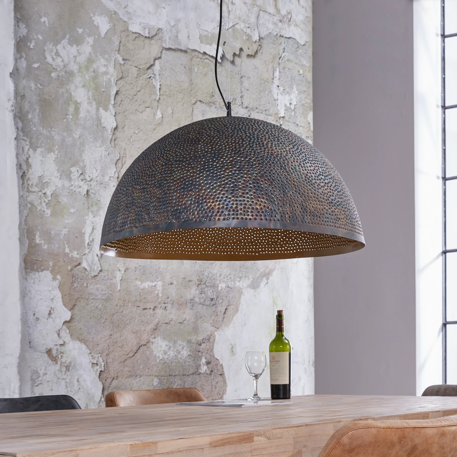 Hanglamp Punch (70cm) - Zwartbruin