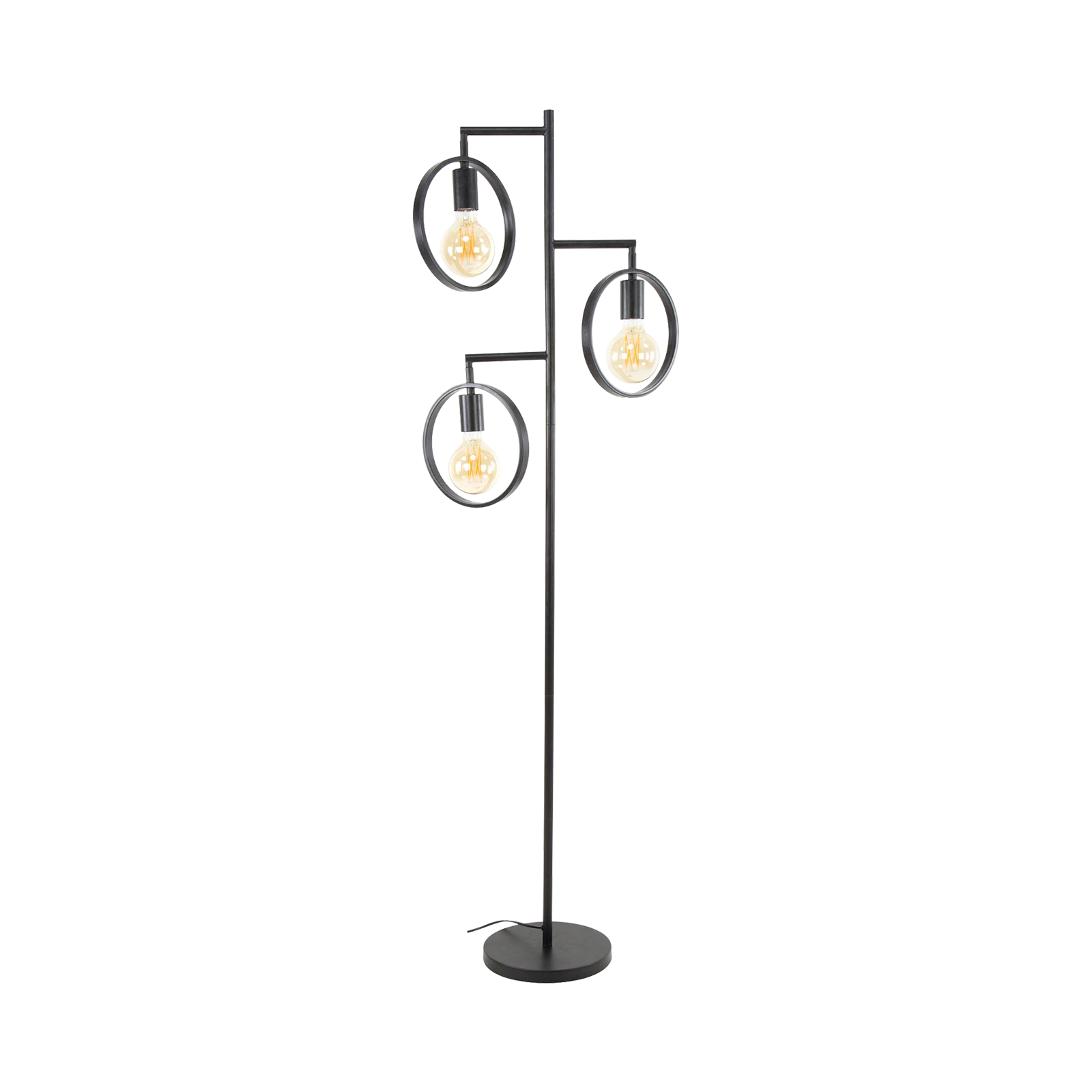 Vloerlamp Ring (3-lichts) - Charcoal