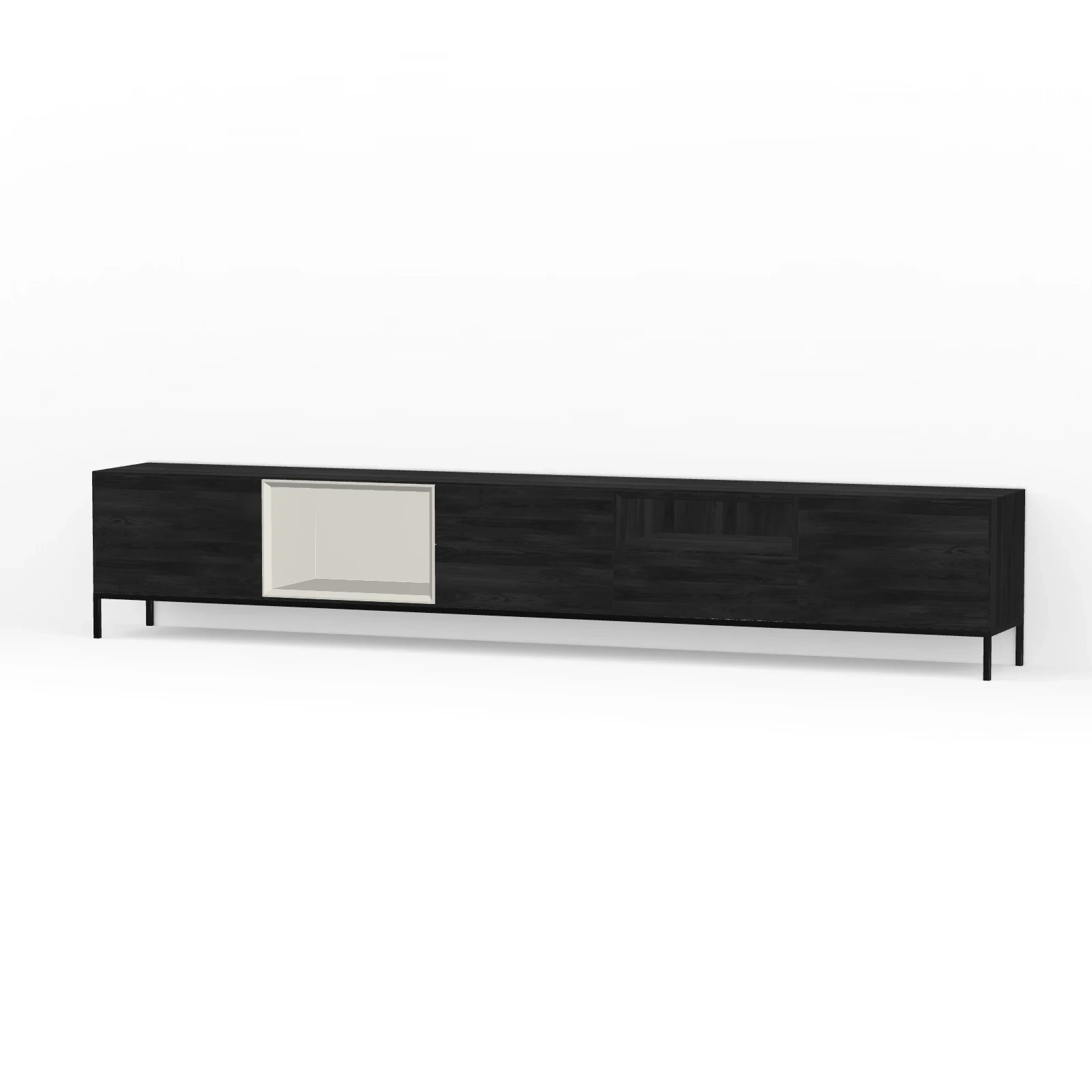 TV Meubel Black Sky 300cm Poot