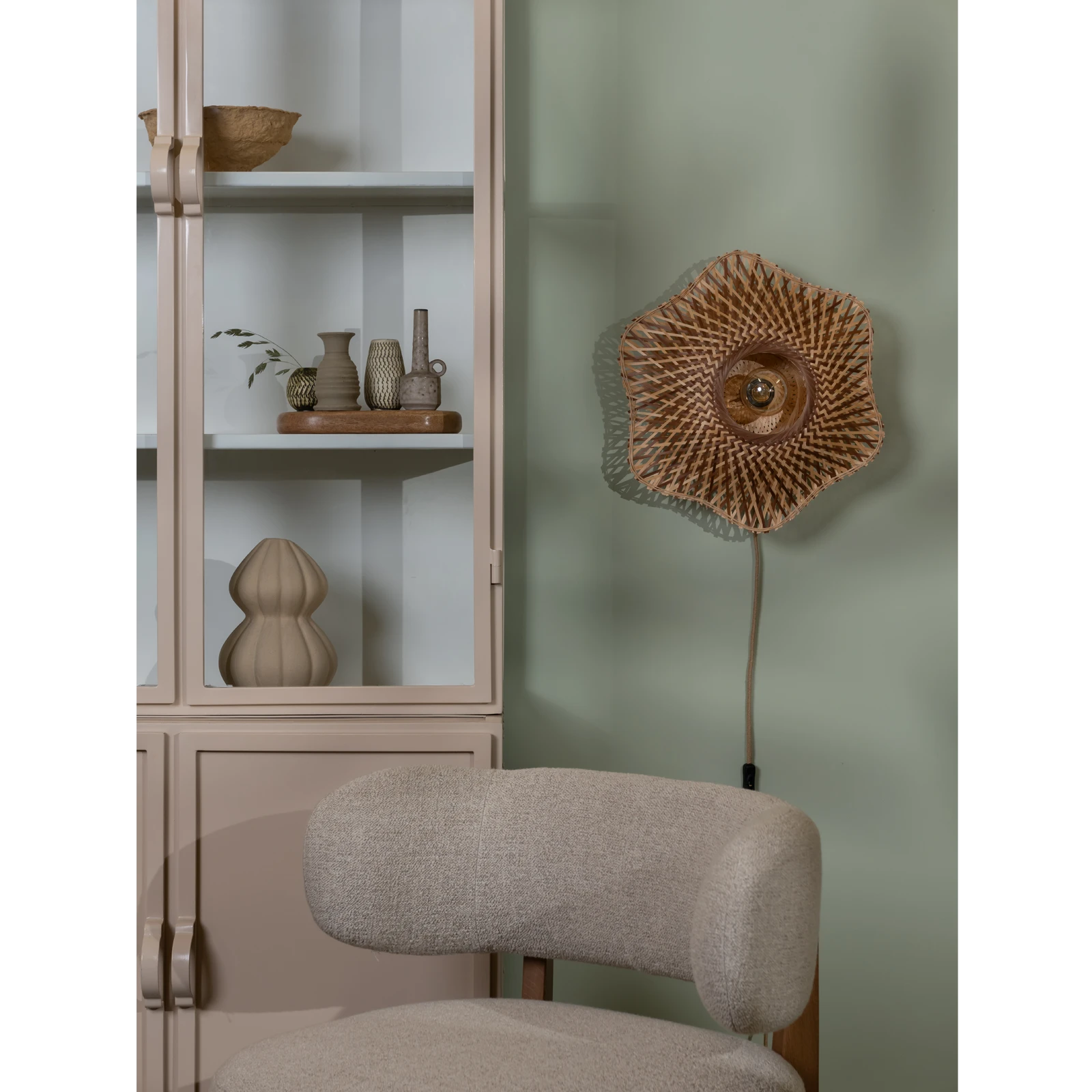 Wandlamp Madura (44cm) Naturel