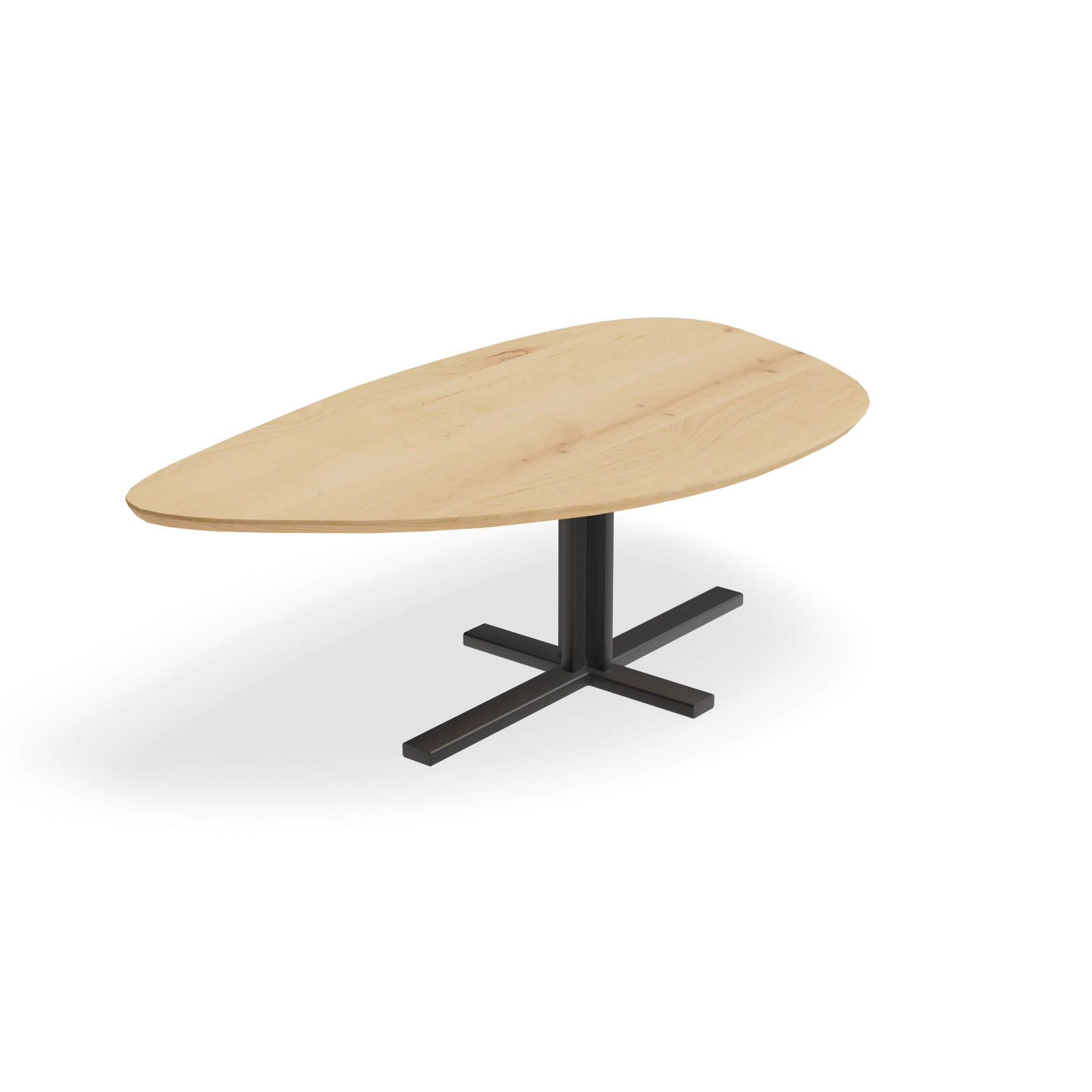 Eettafel Kolos - Kiezel Eiken Nature White (220x125cm)