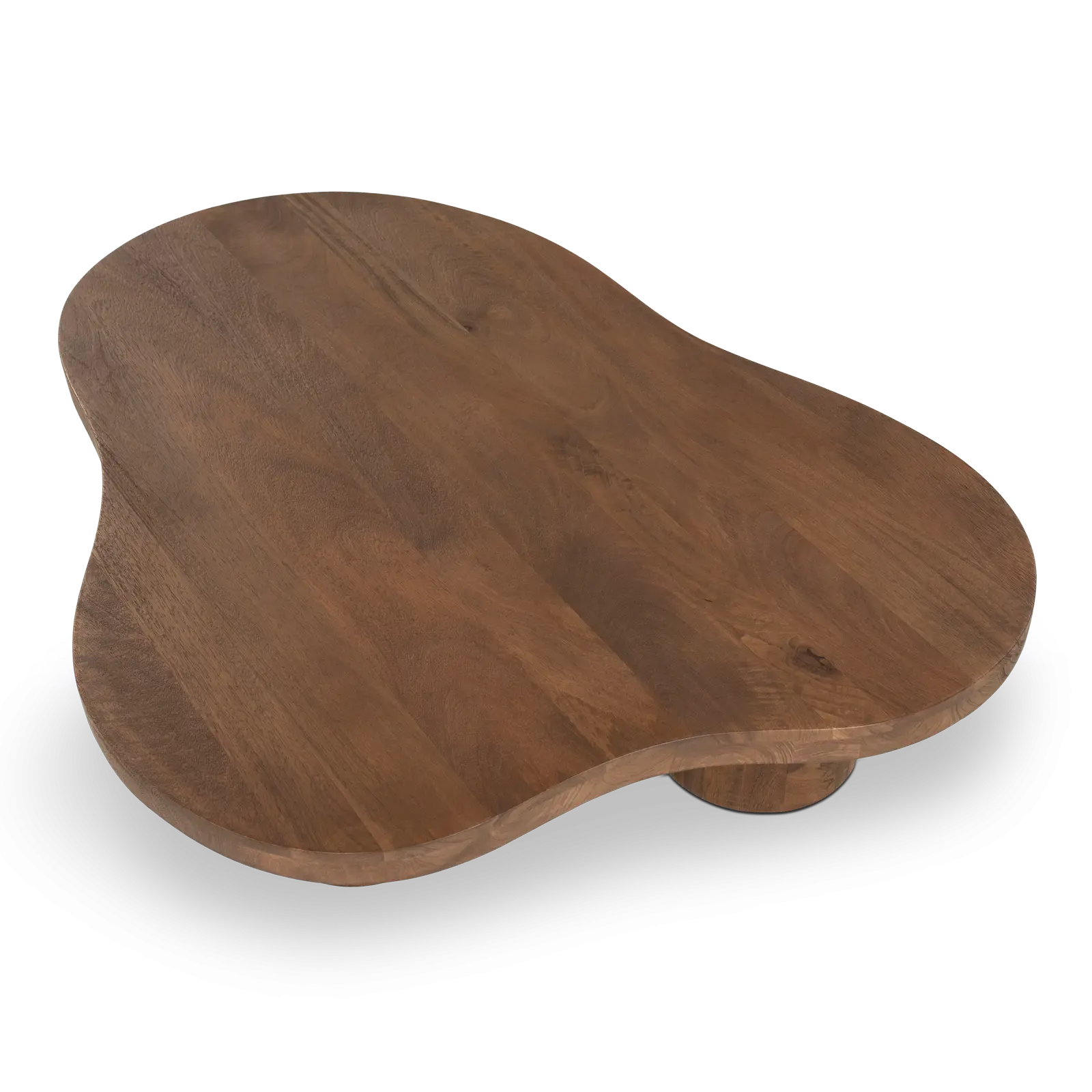 Salontafel Charlie - organisch 130x100 cm - Mangohout Lichtbruin