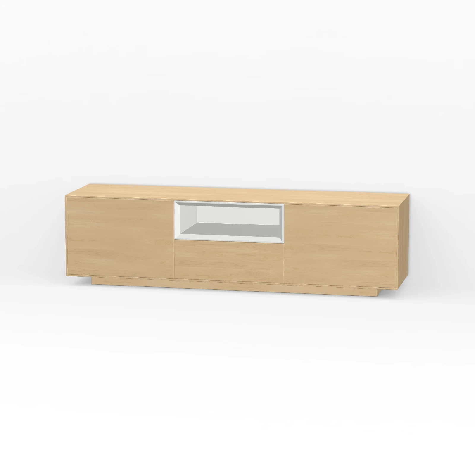 TV Meubel Nature White 160cm Plint