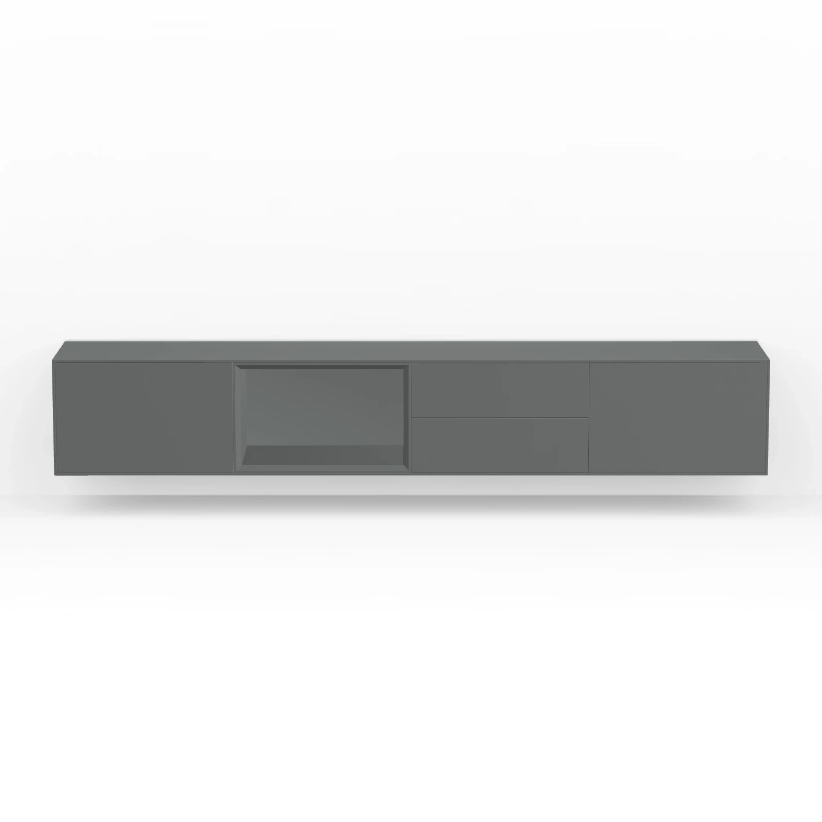 TV Meubel Traffic Grey 240cm Zwevend