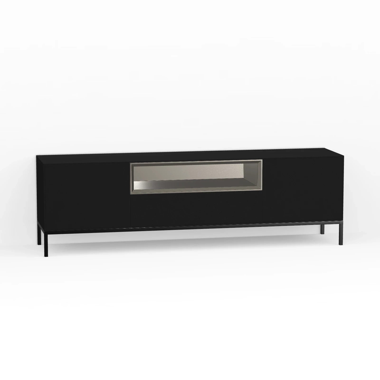 TV Meubel Black 180cm Poot
