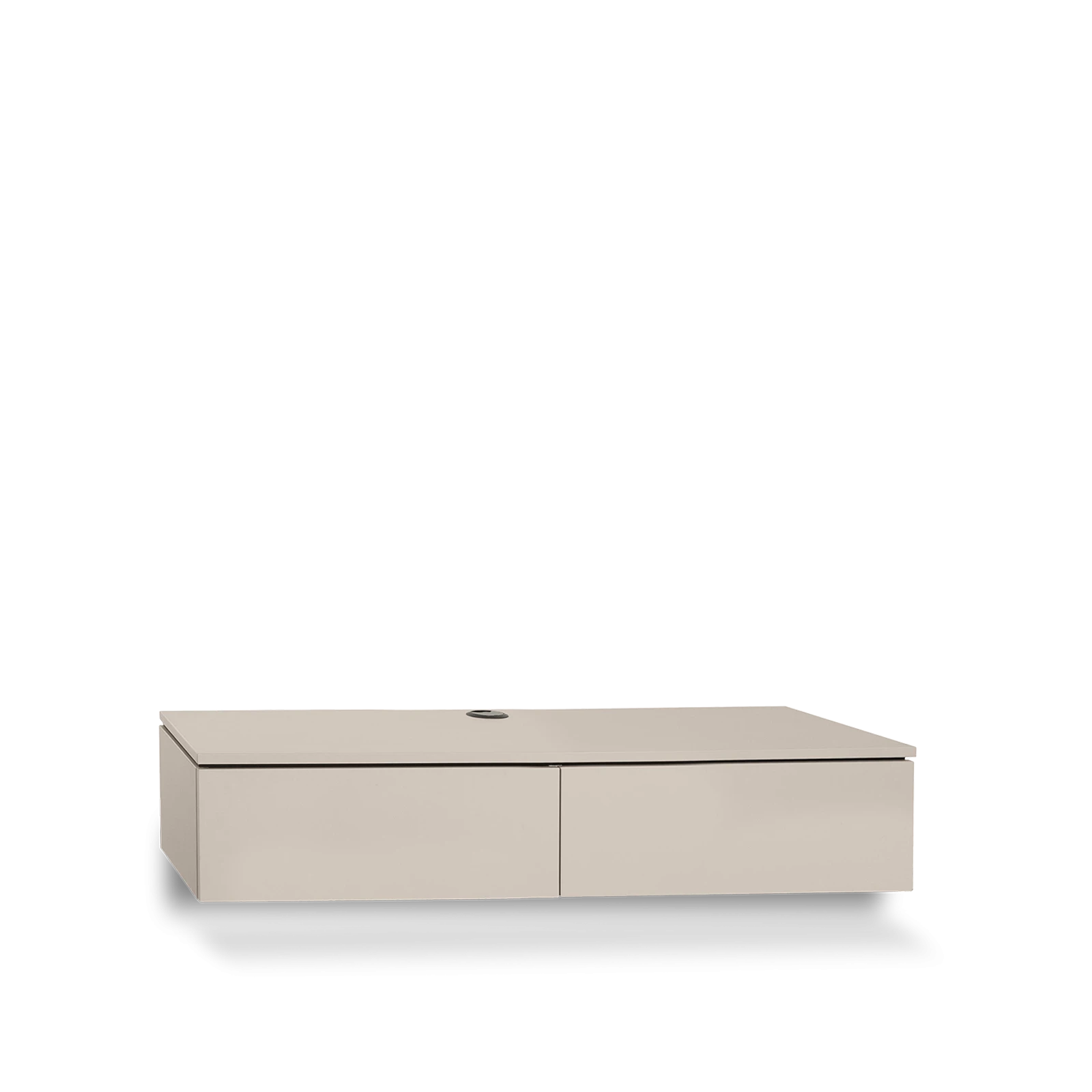 TV dressoir (Hoog - hangend - 2 klepdeuren) Lazzia - Ivory