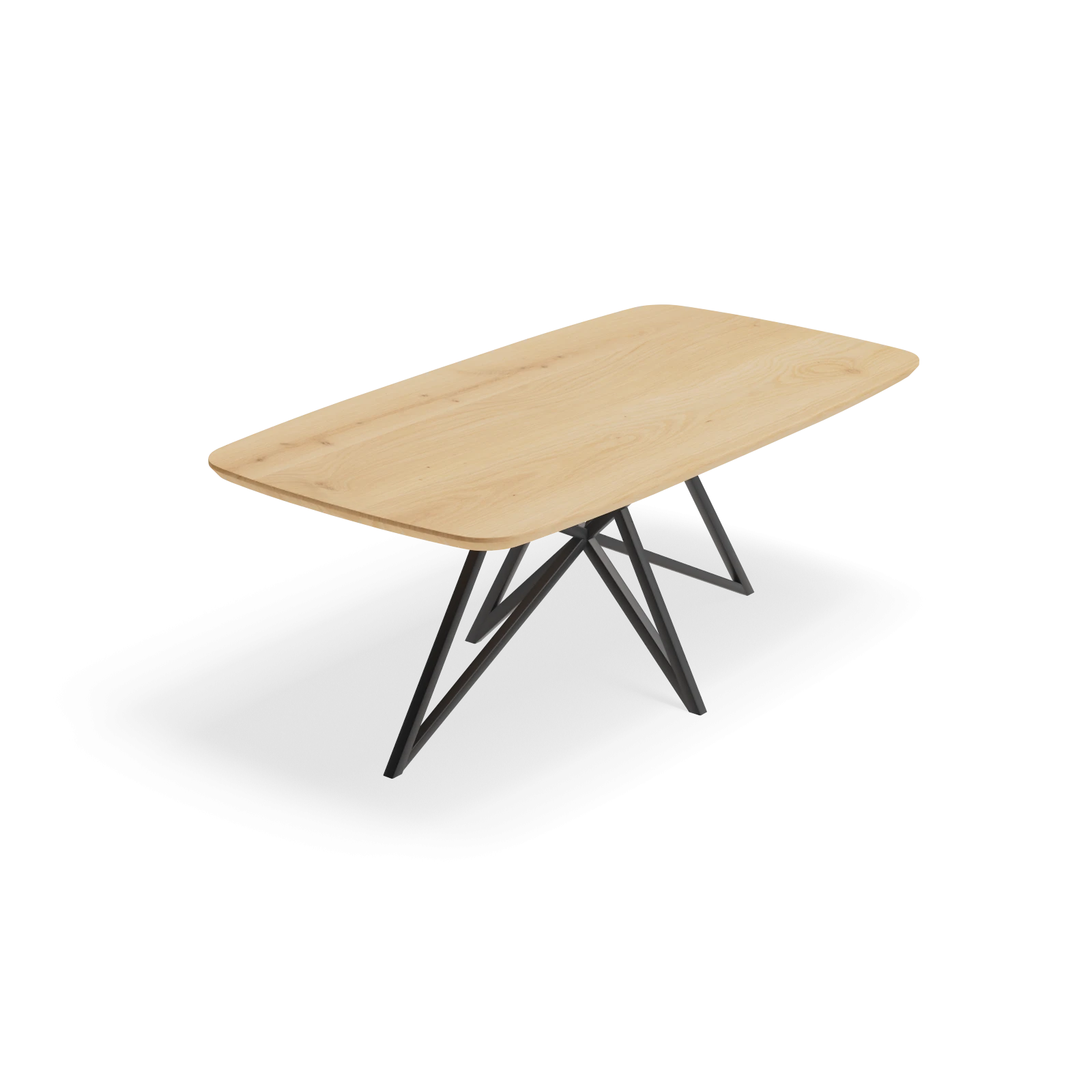 Eettafel Crosse - Deens Ovaal Nature White (200x105cm)