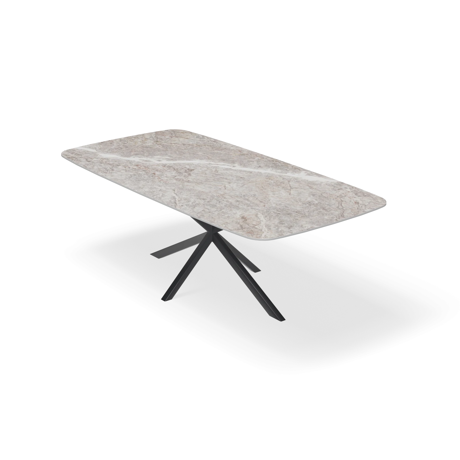 Eettafel North - Deens Ovaal Keramiek Fior Di Pesco Satin (220x110cm)