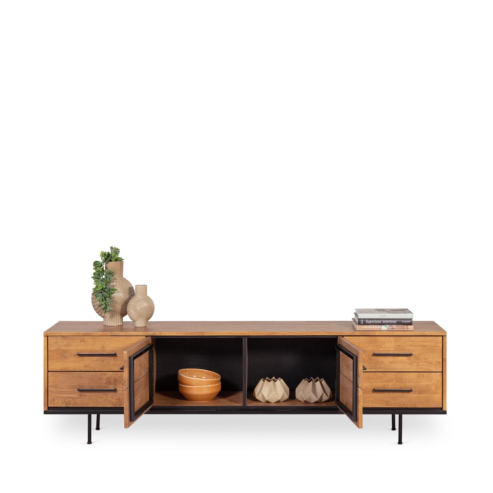 Tv meubel (210cm) Palma - Warmbrown