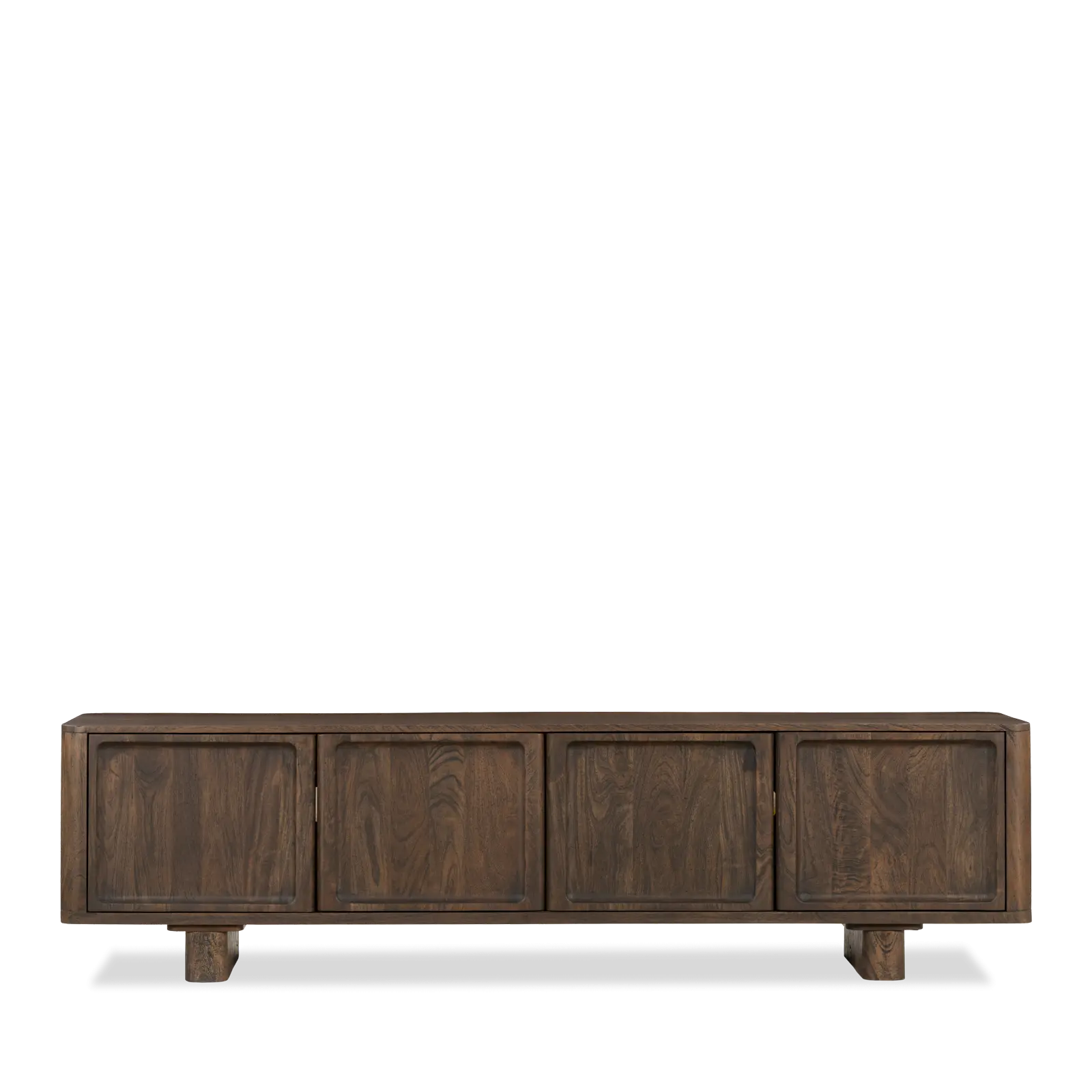 TV meubel Katara - 200 cm - Mangohout Cacao Bruin - 4 deuren