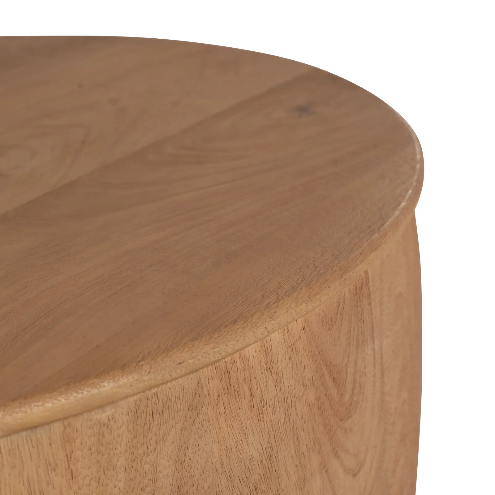 Salontafel set van 2 Bodhi - rond 65/80 cm - Mangohout Loom