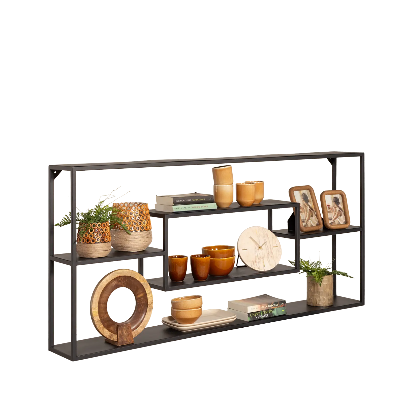Wandrek Sue - 150x70 cm - metaal Zwart
