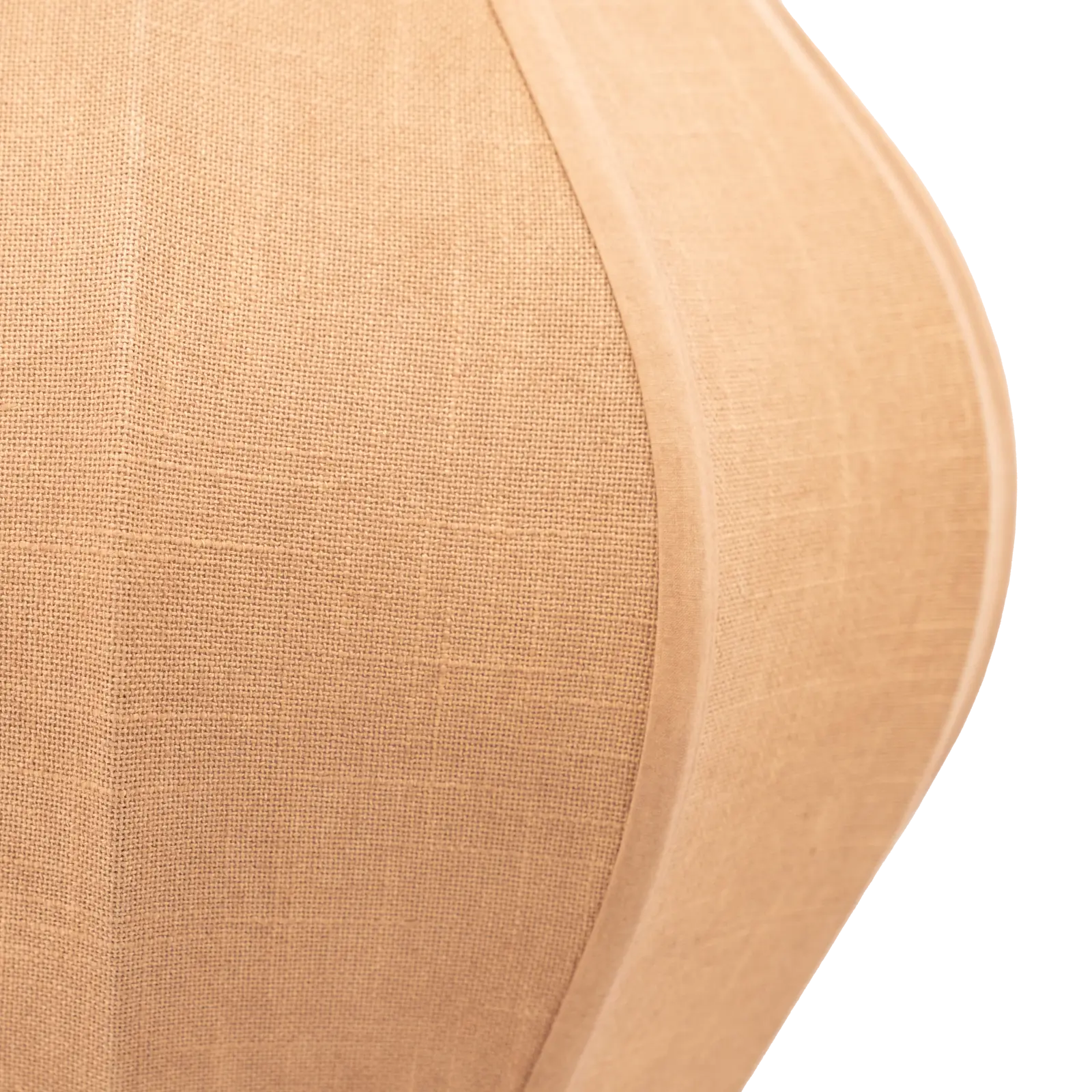 Hanglamp Sora 2 - rond Ø42 cm - stof Linnenlook Bruin