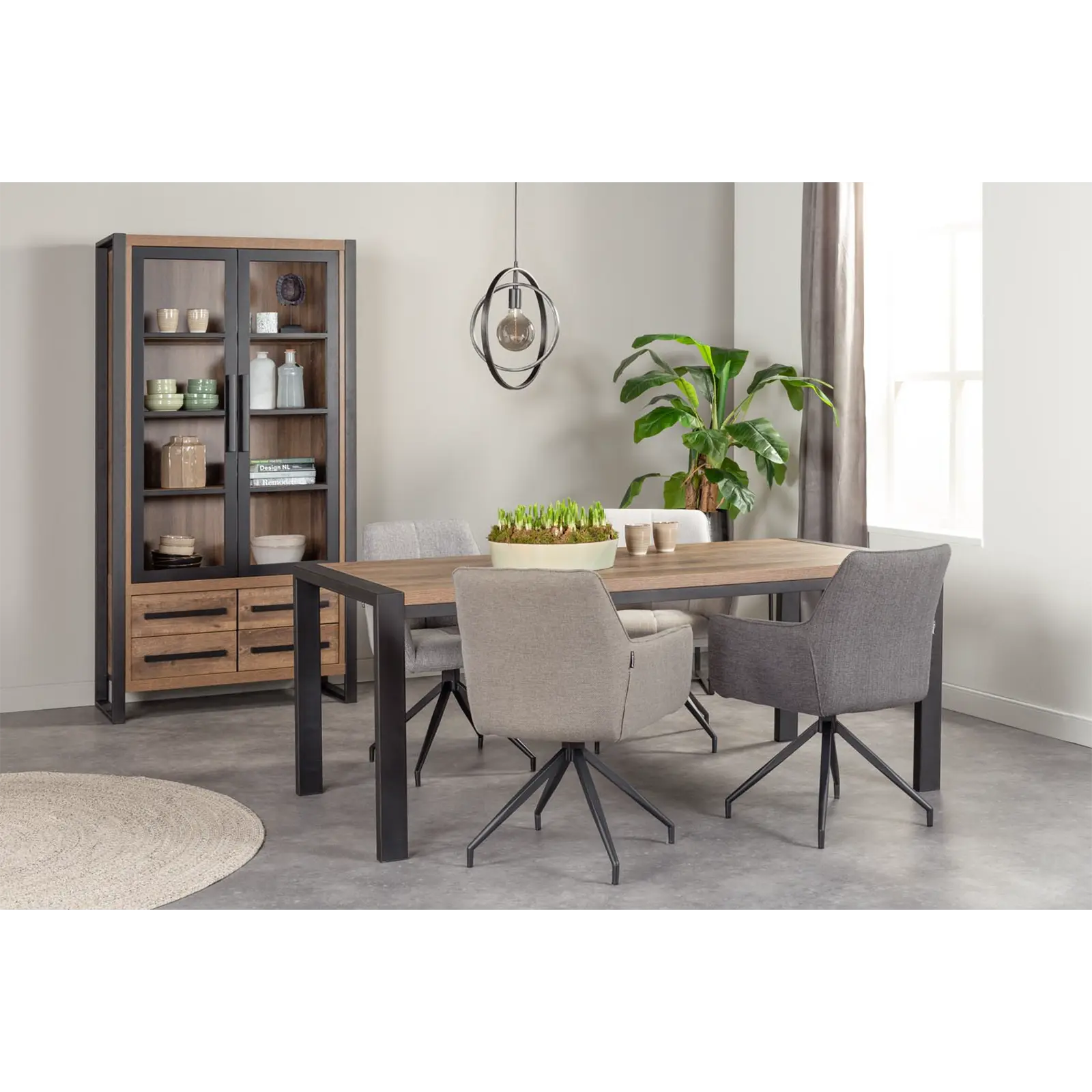 Eettafel Wisconsin - rechthoekig 160x90 cm - Lamulux Mokka