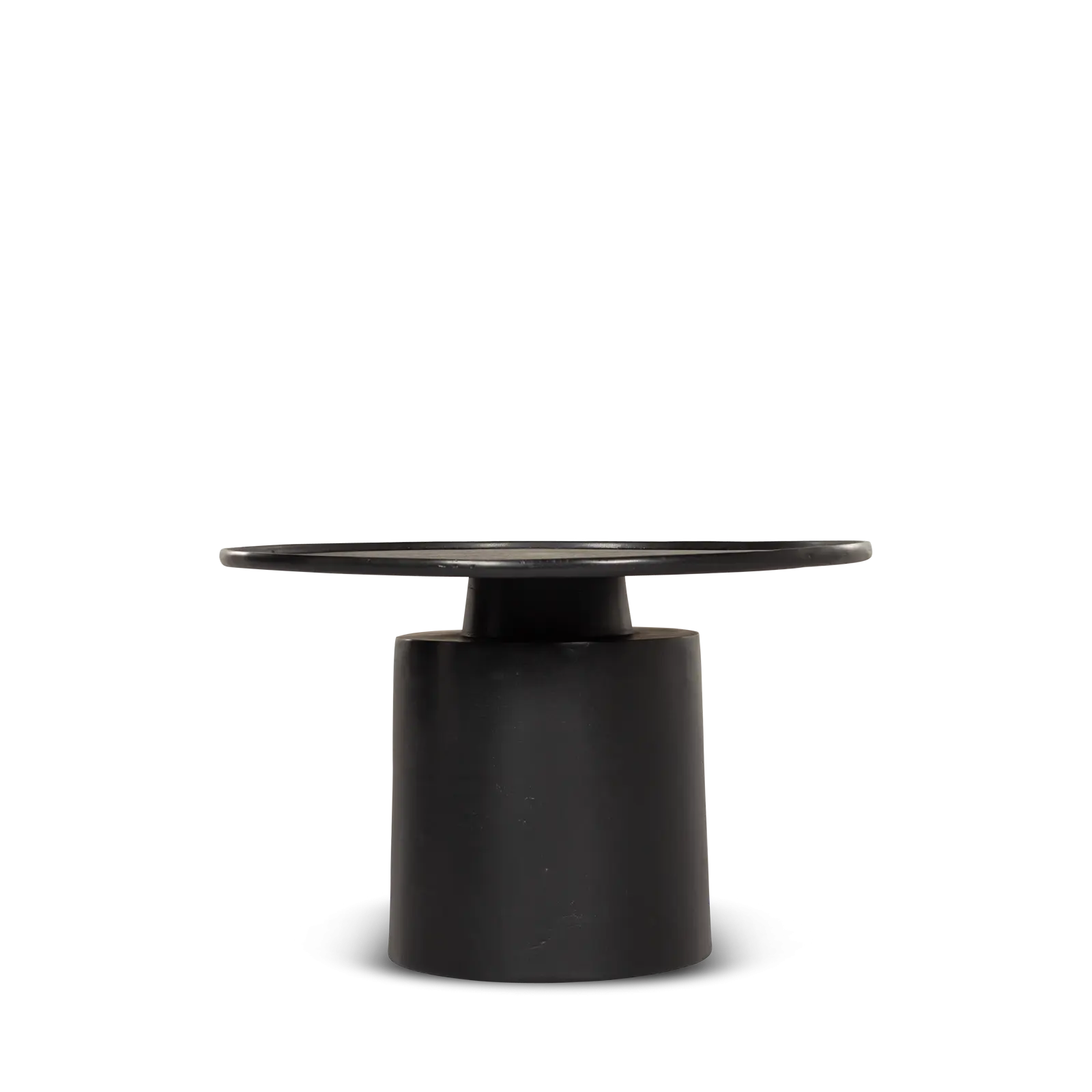 Salontafel Nessa - rond Ø65 cm - metaal Zwart - opruiming