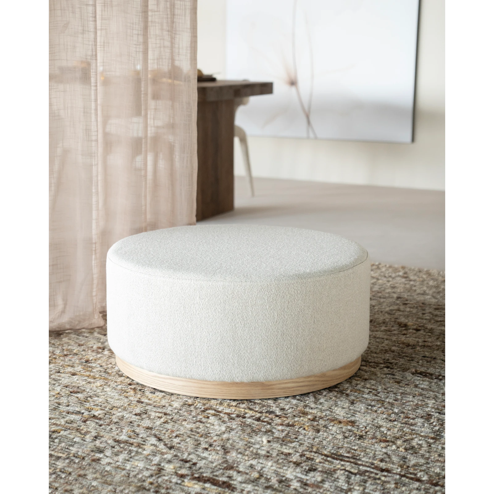 Poef (large) Avah - Mantz Beige