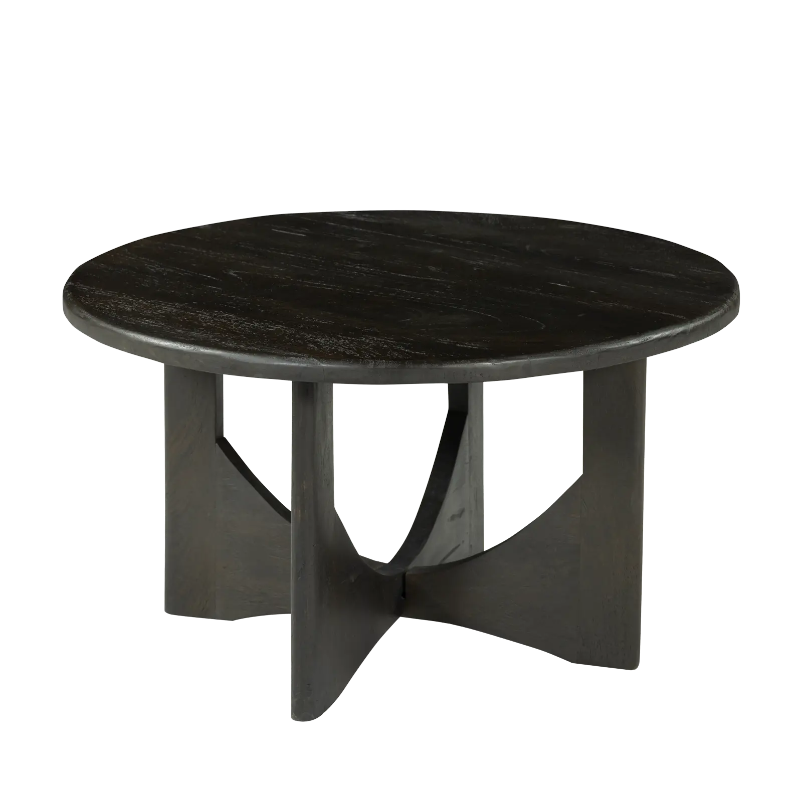 Salontafel set van 3 Bodino - rond 70/55/45 cm - Mangohout Cacao Bruin - sale