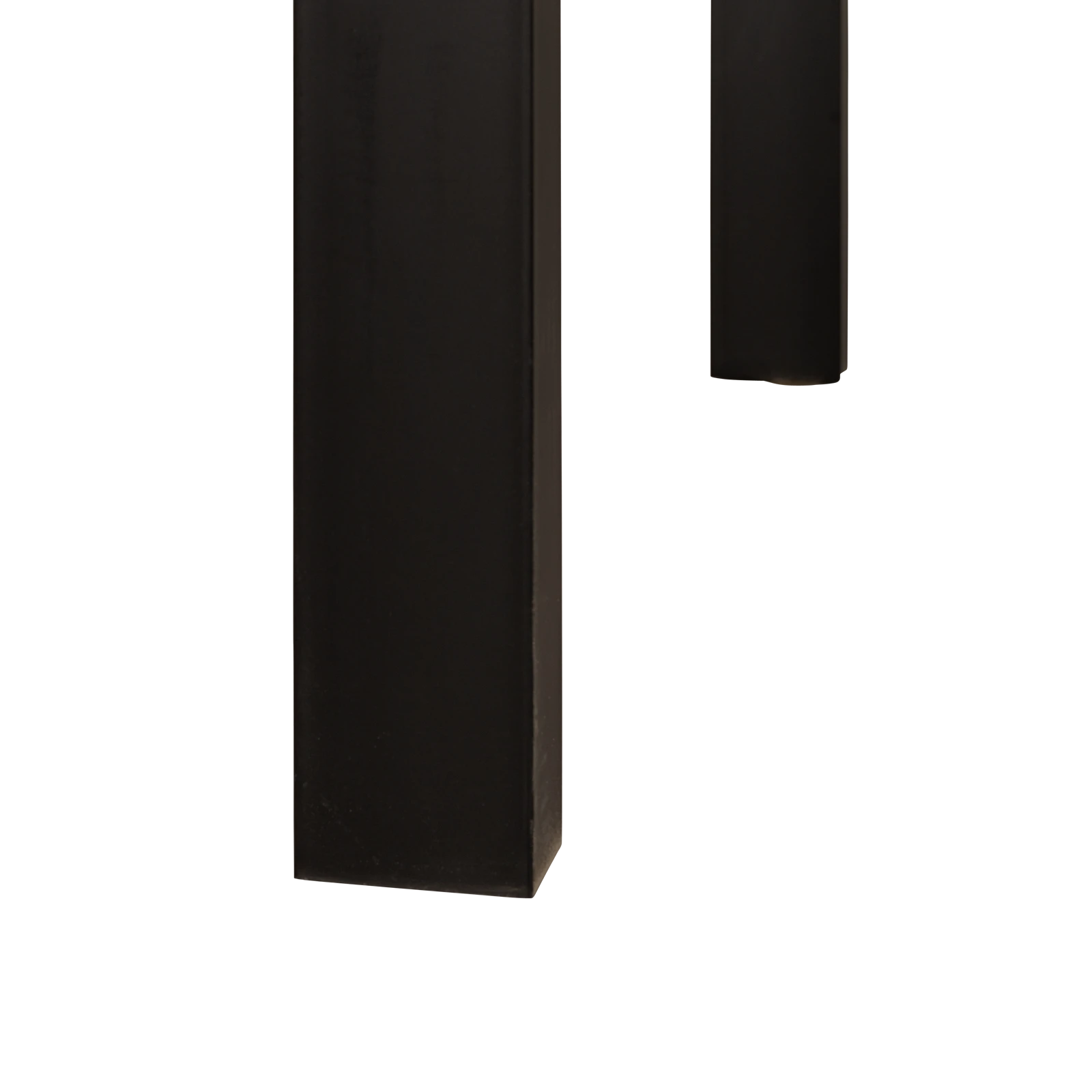 Bartafel (140x80cm) Steelwood - Zwart