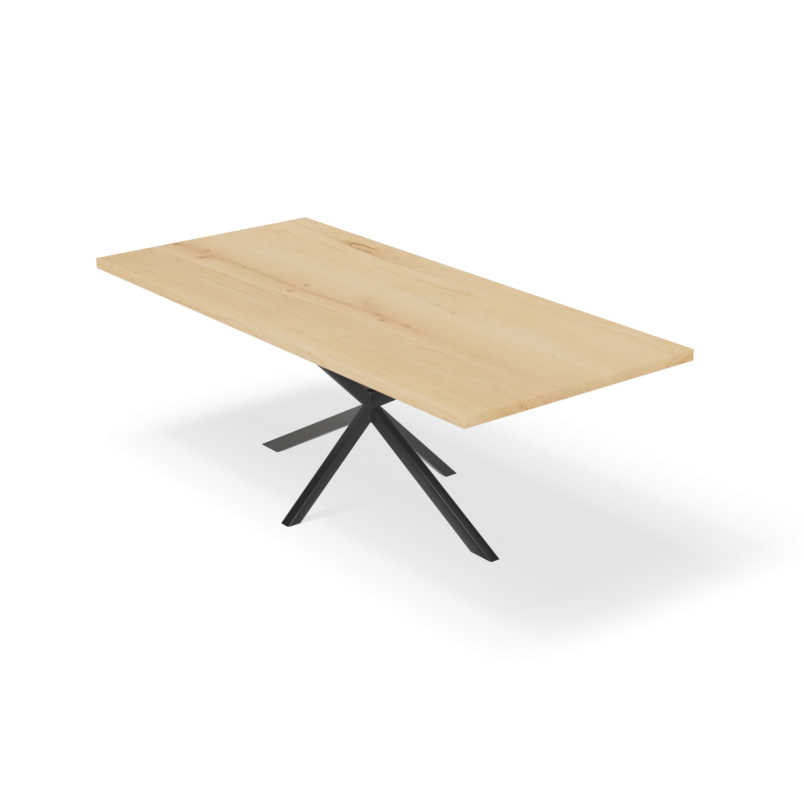 Eettafel North - Rechthoek Eiken Nature White (220x110cm)