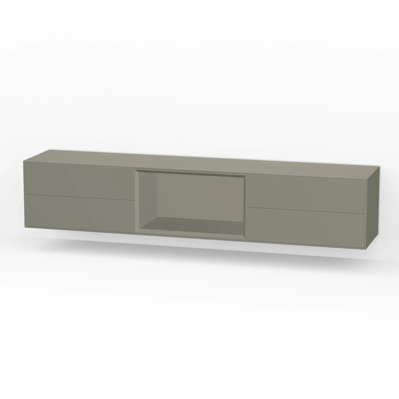 TV Meubel Moss Grey 200cm Zwevend
