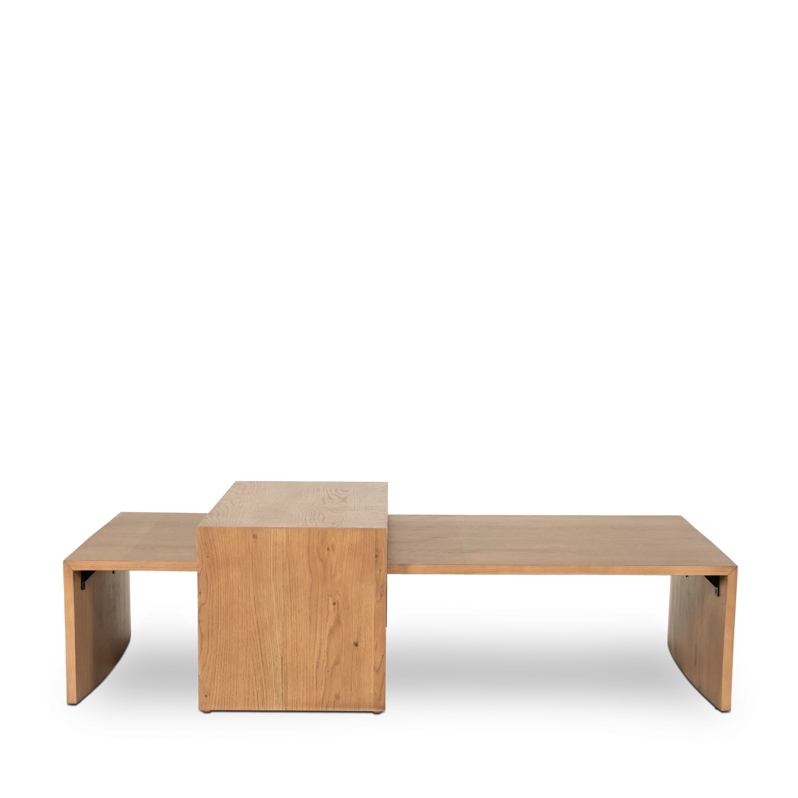 Salontafel (set van 2) Flo - Lichtbruin