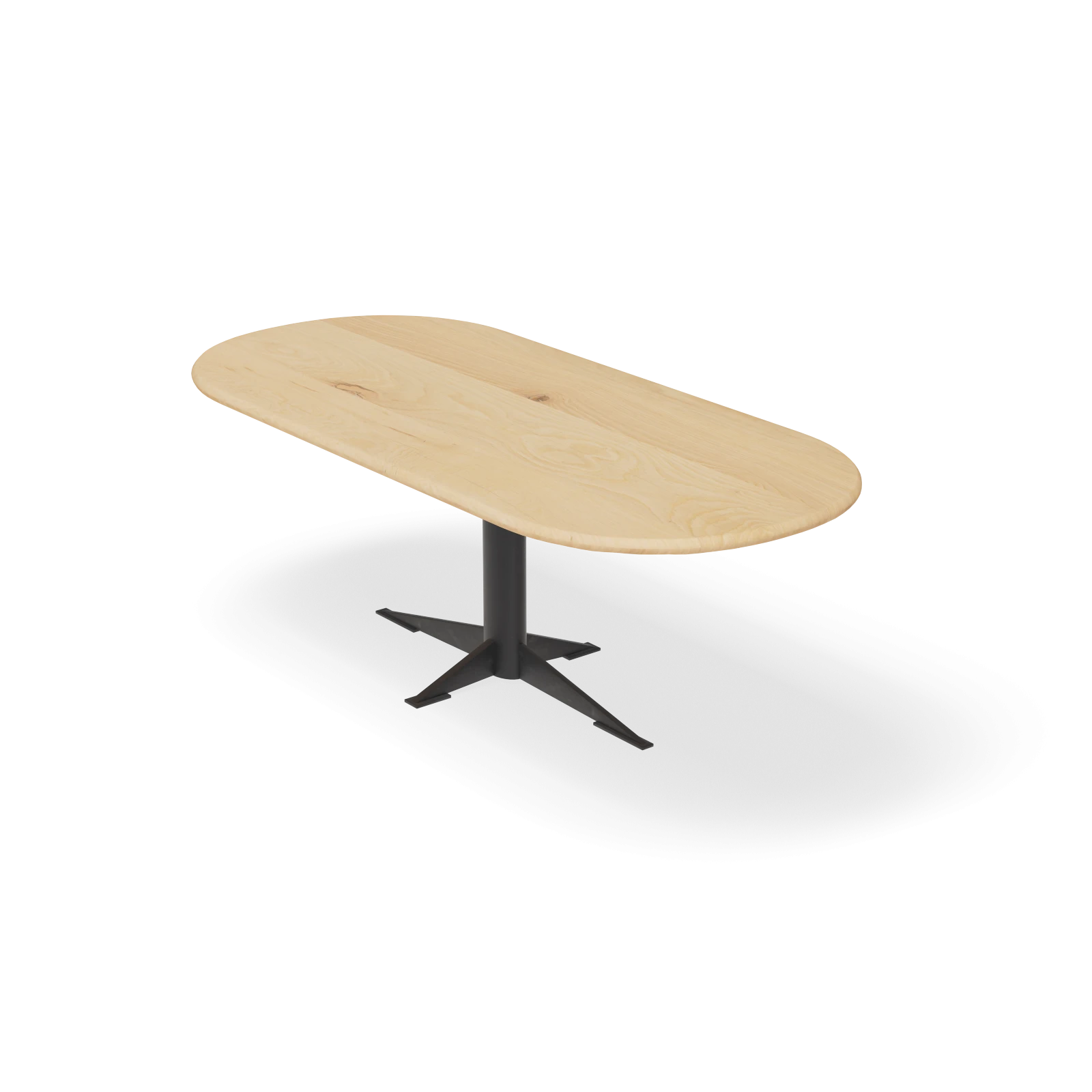 Eettafel Westfield - Halve Cirkel Eiken Nature White (220x100cm)