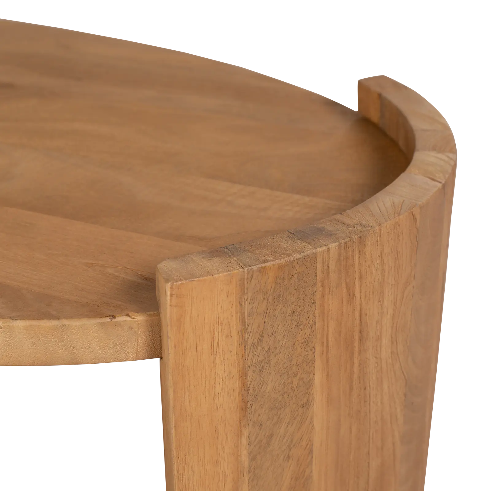 Salontafel Miles - ovaal 93x50 cm - Mangohout Loom Naturel
