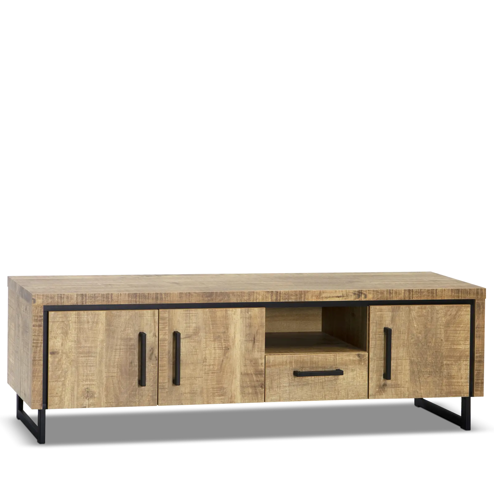 TV meubel Sheridan - 169 cm - Lamulux Mango - 3 deuren, 1 lade, 1 open vak