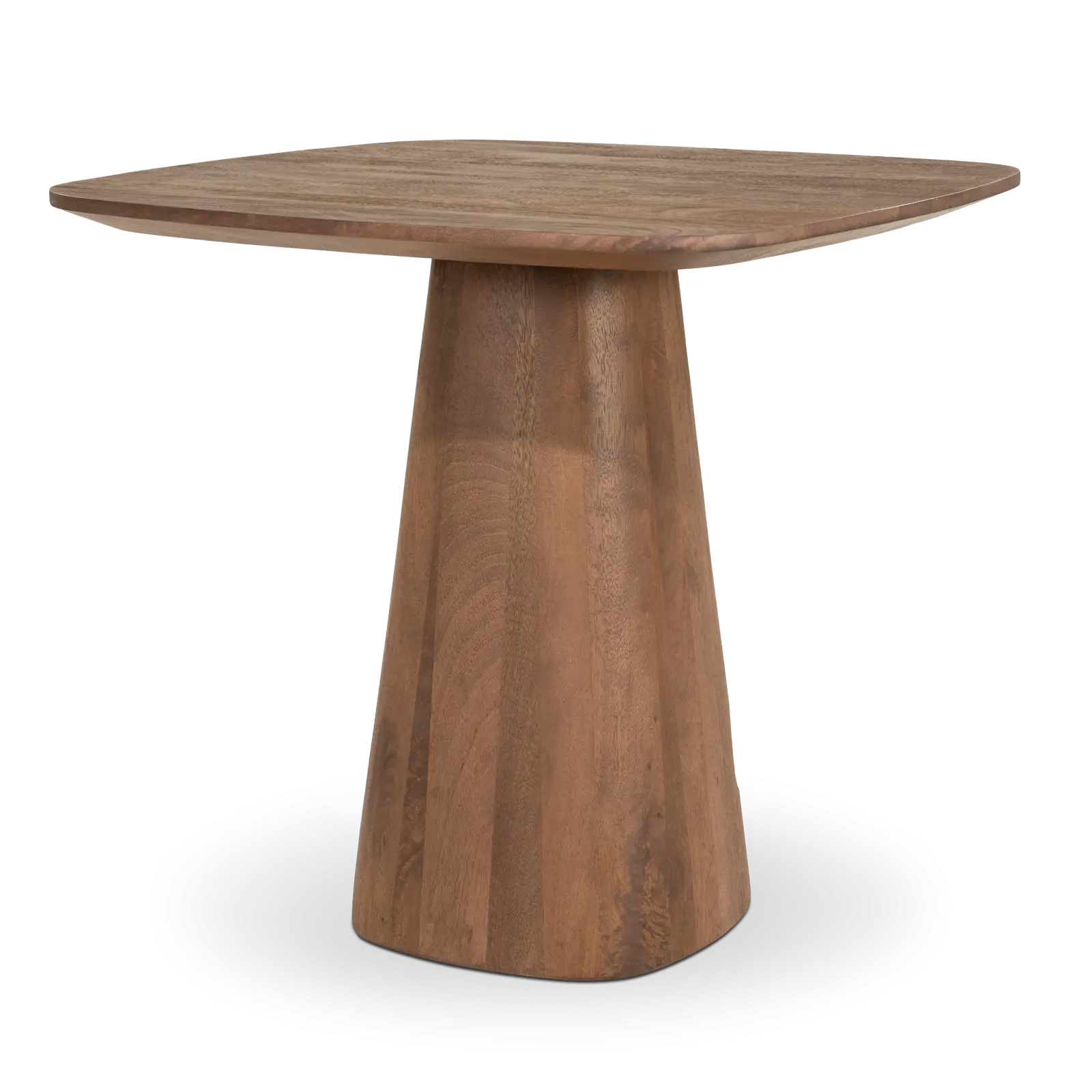 Eettafel Aron - vierkant 80x80 cm - Mangohout Lichtbruin