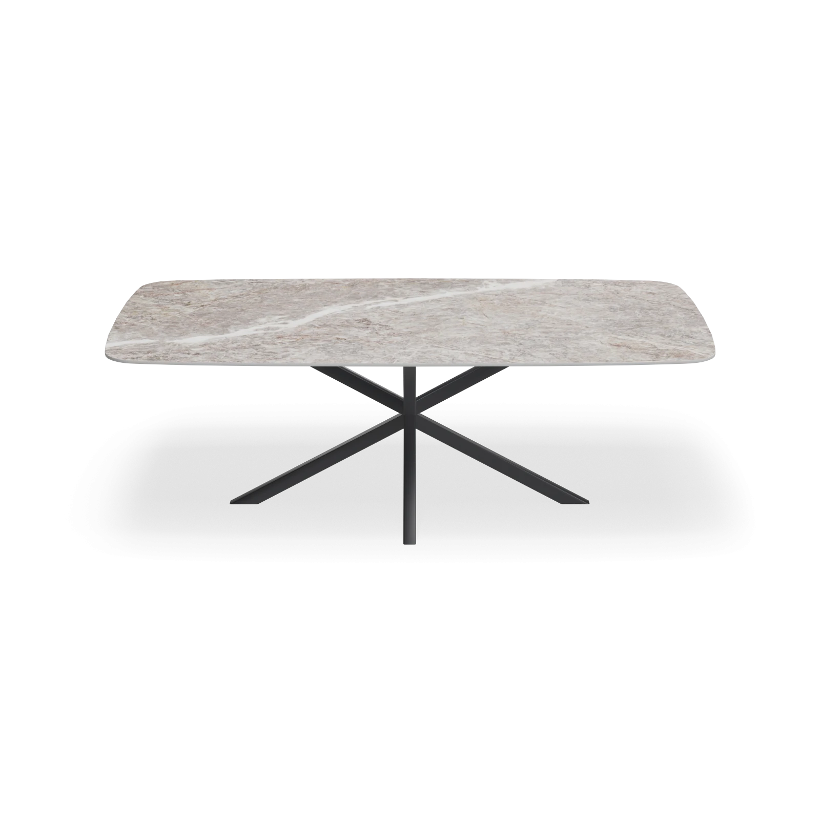 Eettafel North - Deens Ovaal Keramiek Fior Di Pesco Satin (220x110cm)