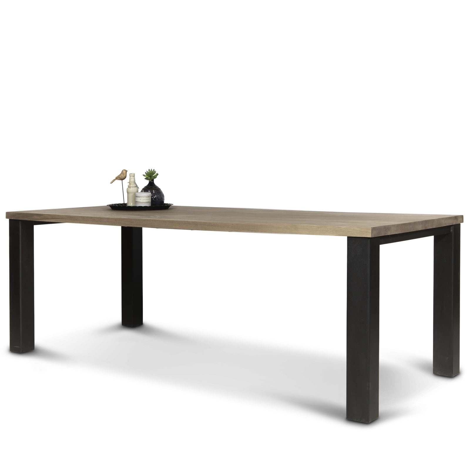 Eettafel (200x90cm - rechte poten) Norfolk - Verweerd