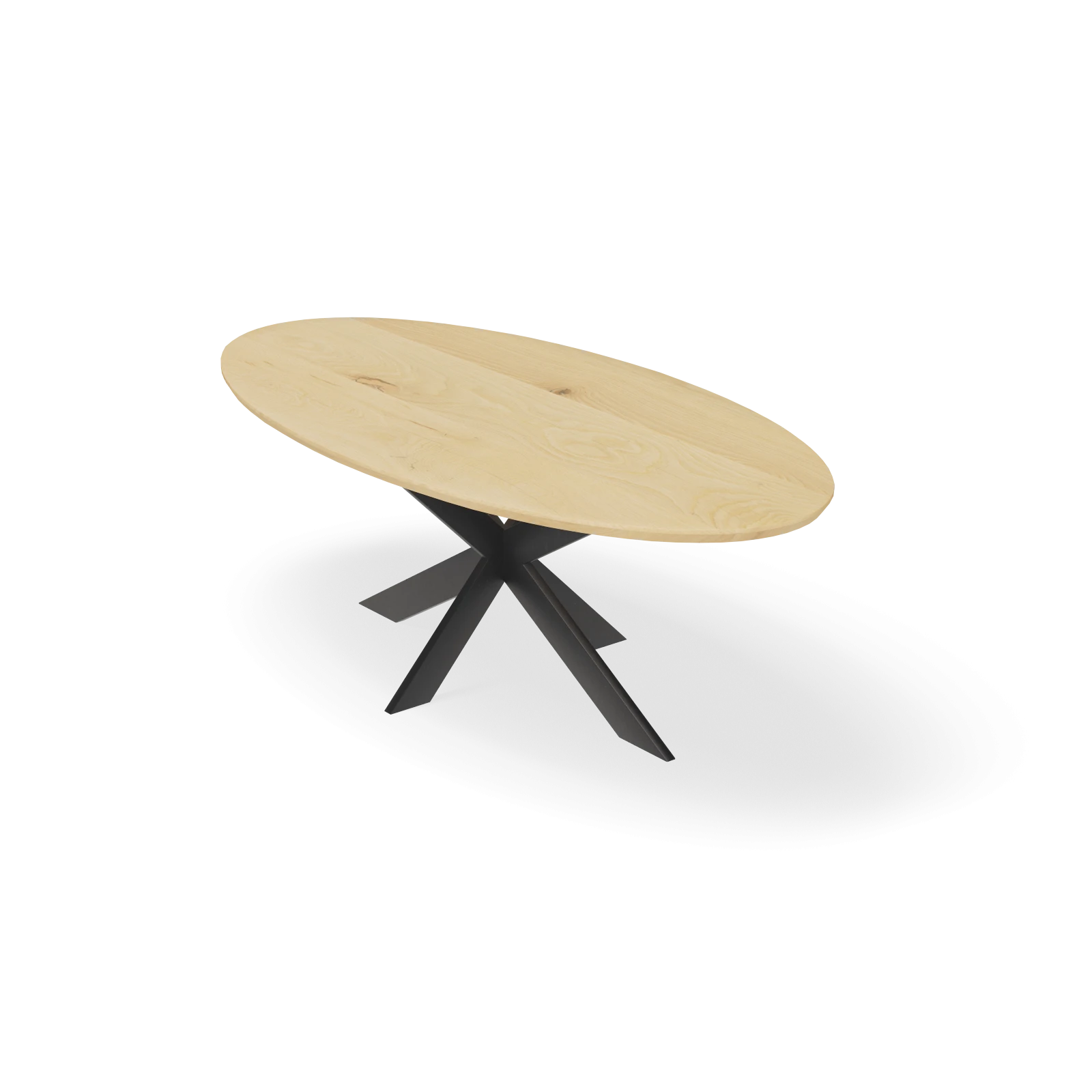 Eettafel Matrix - Ovaal Eiken Nature White (220x110cm)