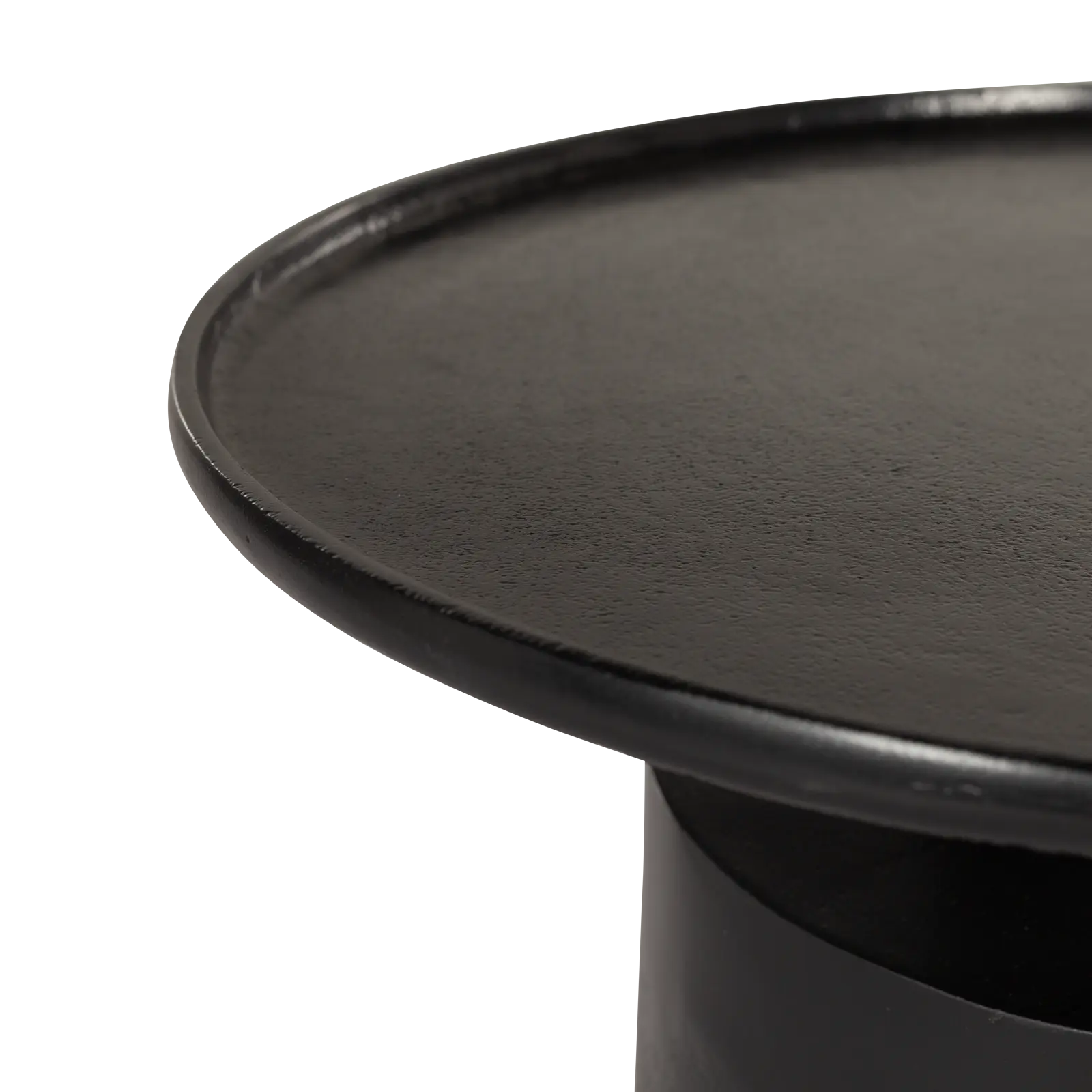 Bijzettafel Nessa - rond Ø50 cm - metaal Zwart - opruiming