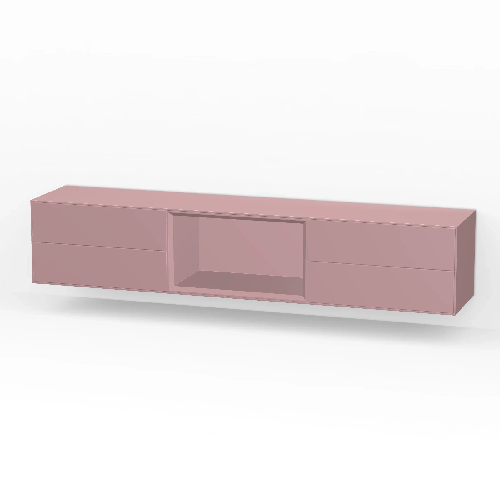 TV Meubel Retro Pink 200cm Zwevend