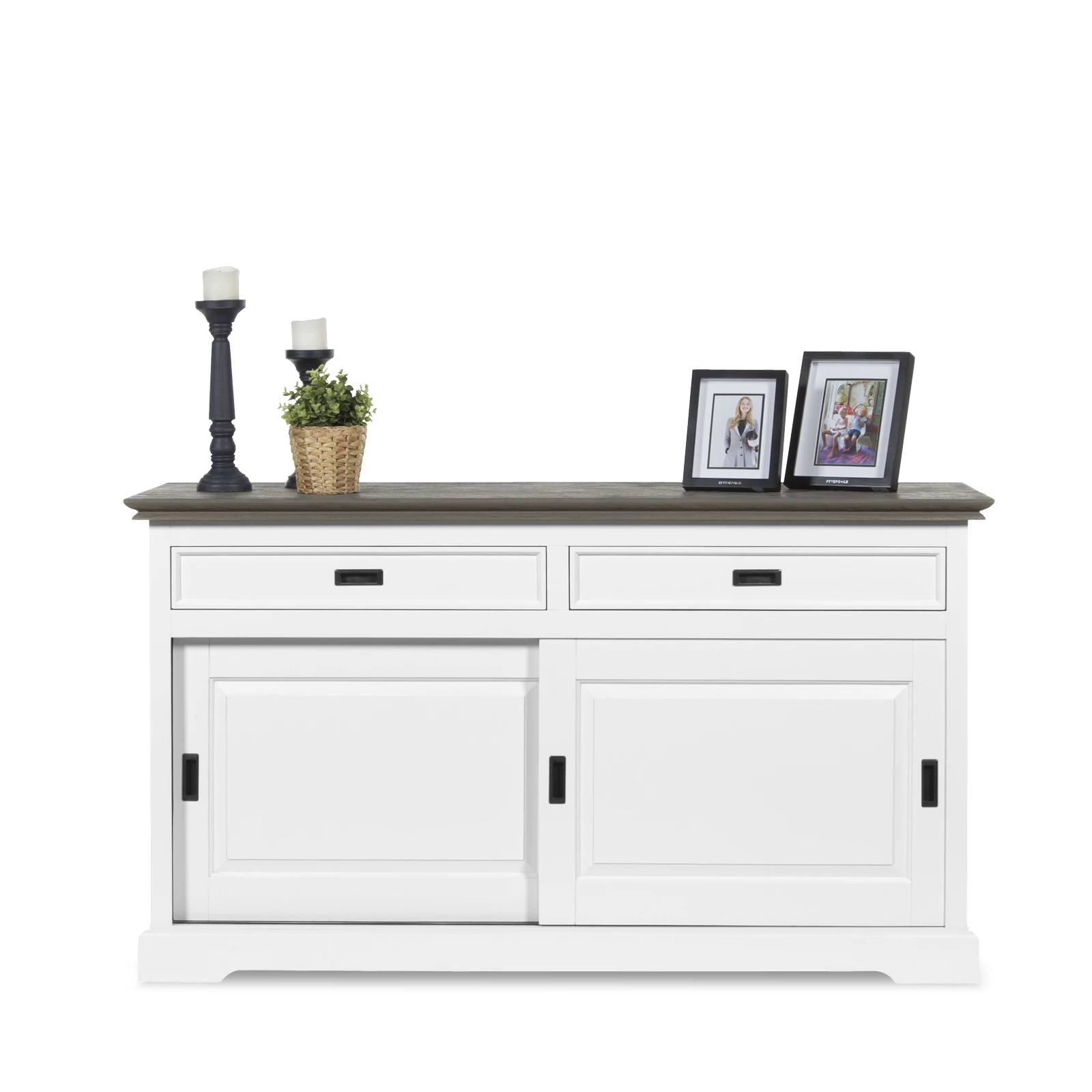 Dressoir (160cm) - ClearWhite/Rustic Grey