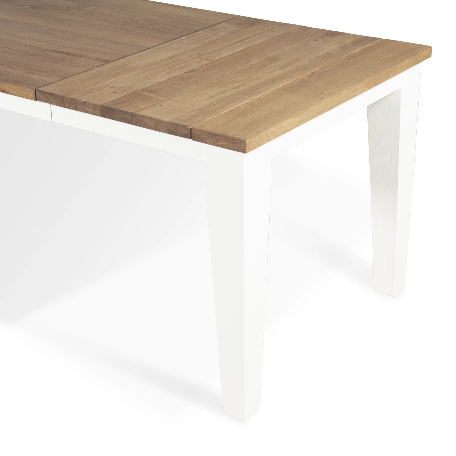 Uitschuiftafel (200/250x90cm - tussenblad) Silvercreek - Combi Verweerd/RAL9010