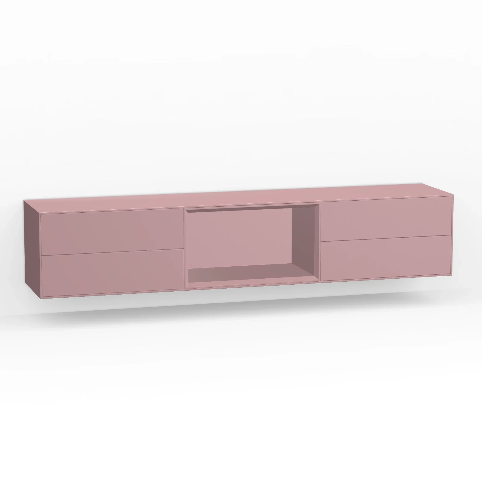 TV Meubel Retro Pink 200cm Zwevend