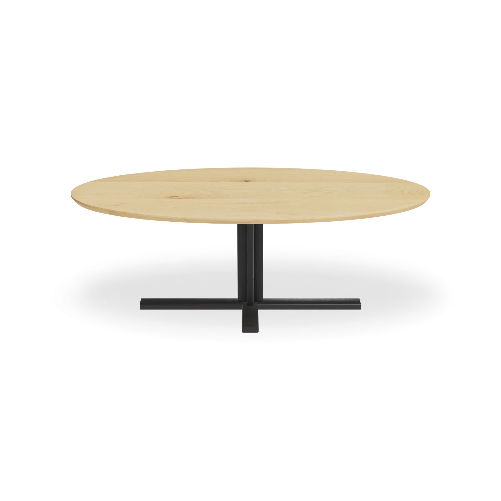 Eettafel Kolos - Ovaal Eiken Nature White (220x110cm)