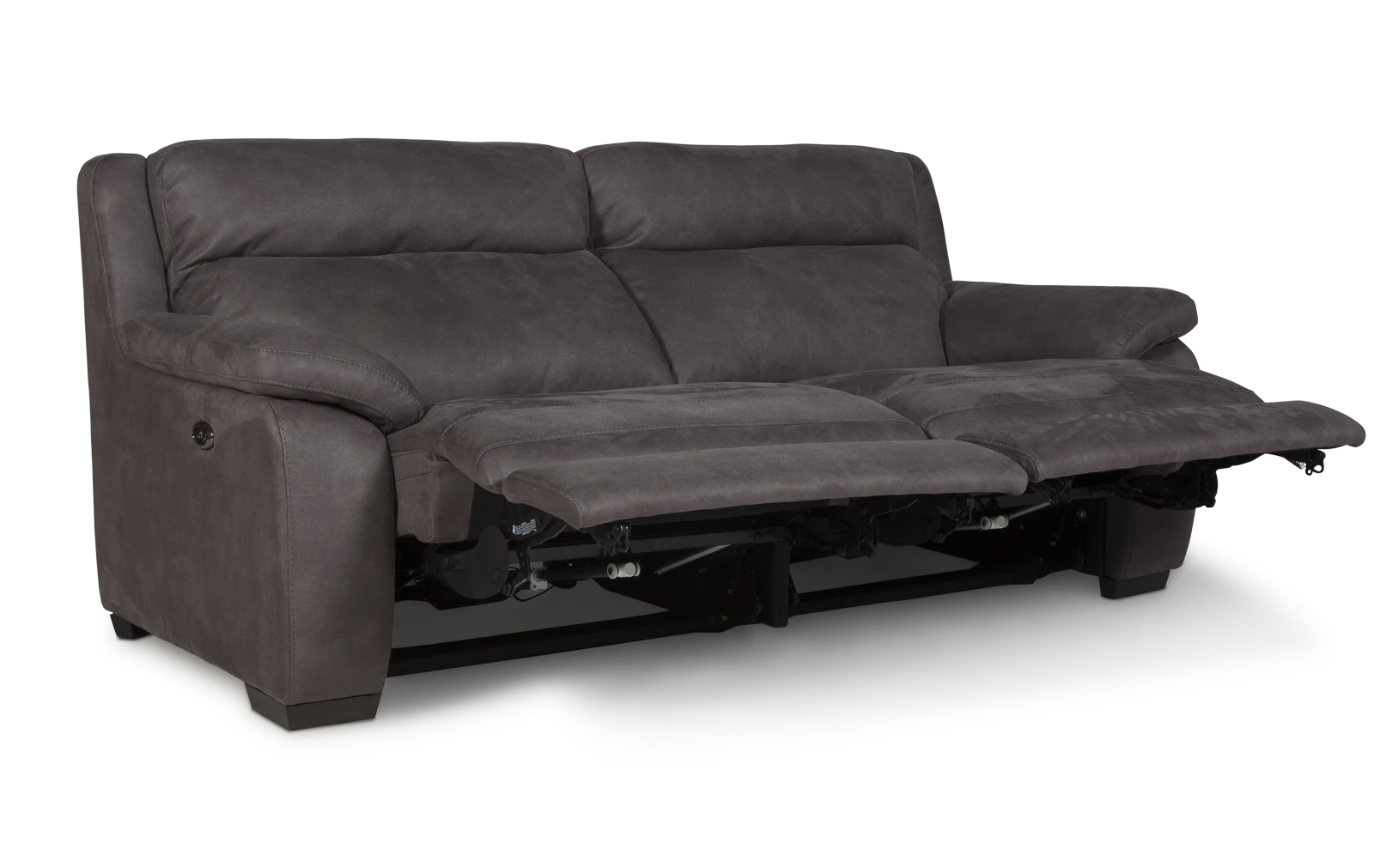 2,5 zitsbank (eendelig - 2 relaxfuncties met USB) Lucius Select - Billy Joe Grey