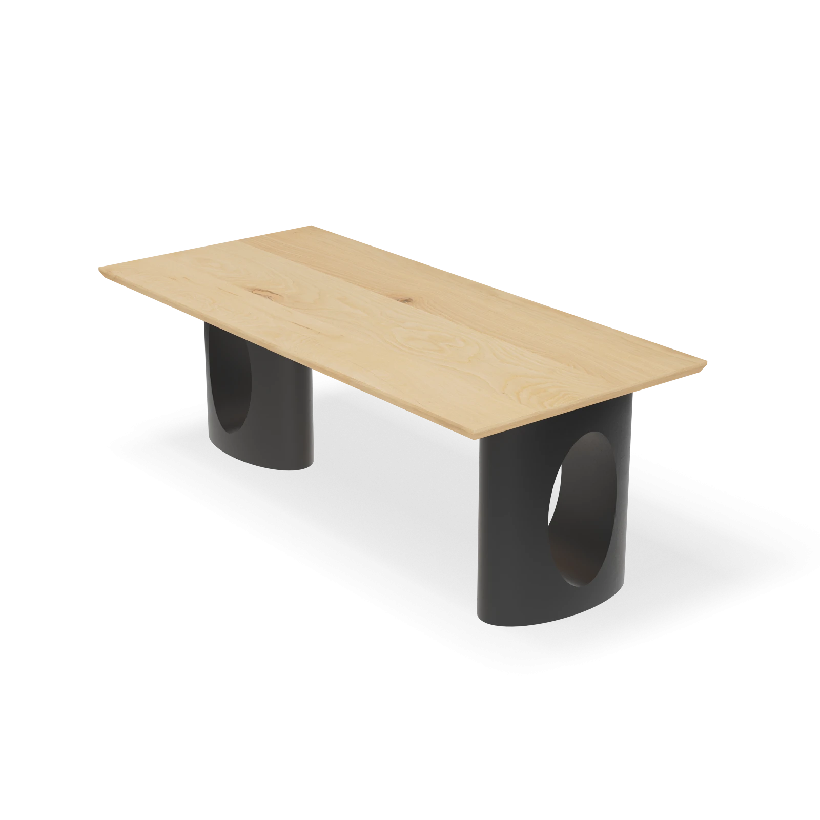 Eettafel Cone - Rechthoek Nature White (220x100cm)