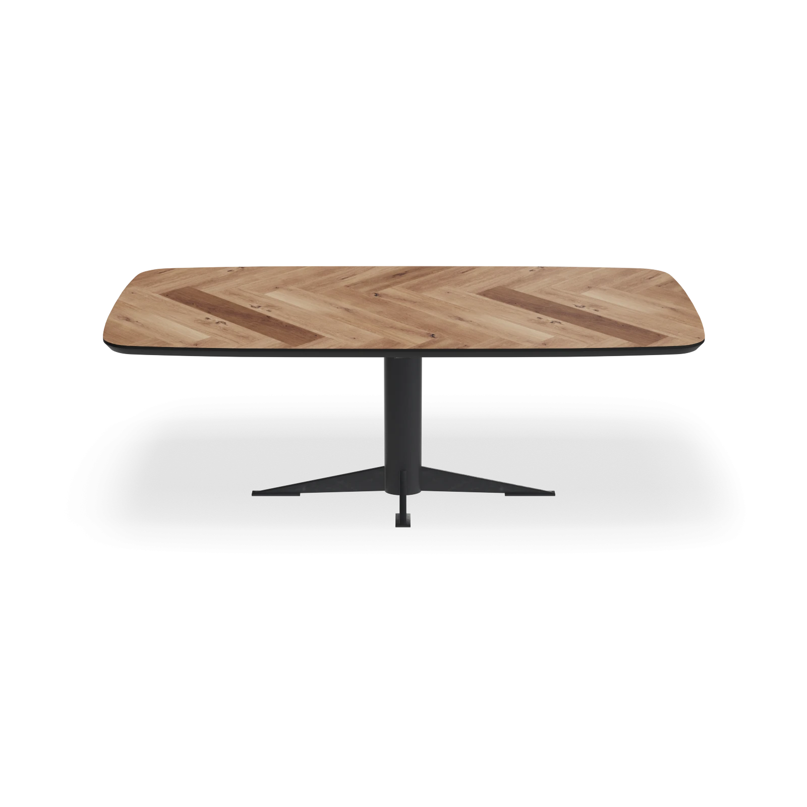 Eettafel Westfield - Deens Ovaal Eiken Visgraat Nature White (220x100cm)