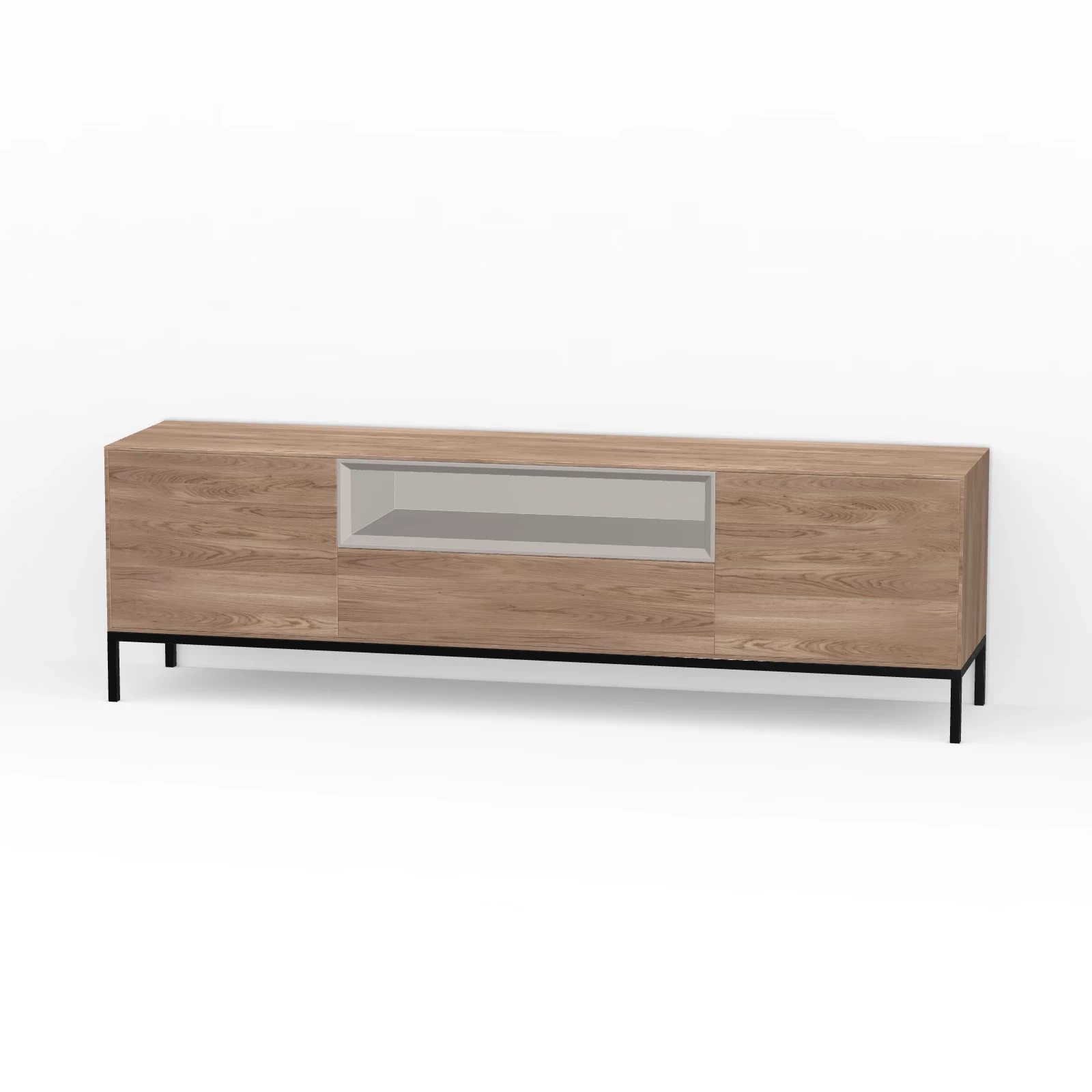 TV Meubel Kiezel 180cm Poot
