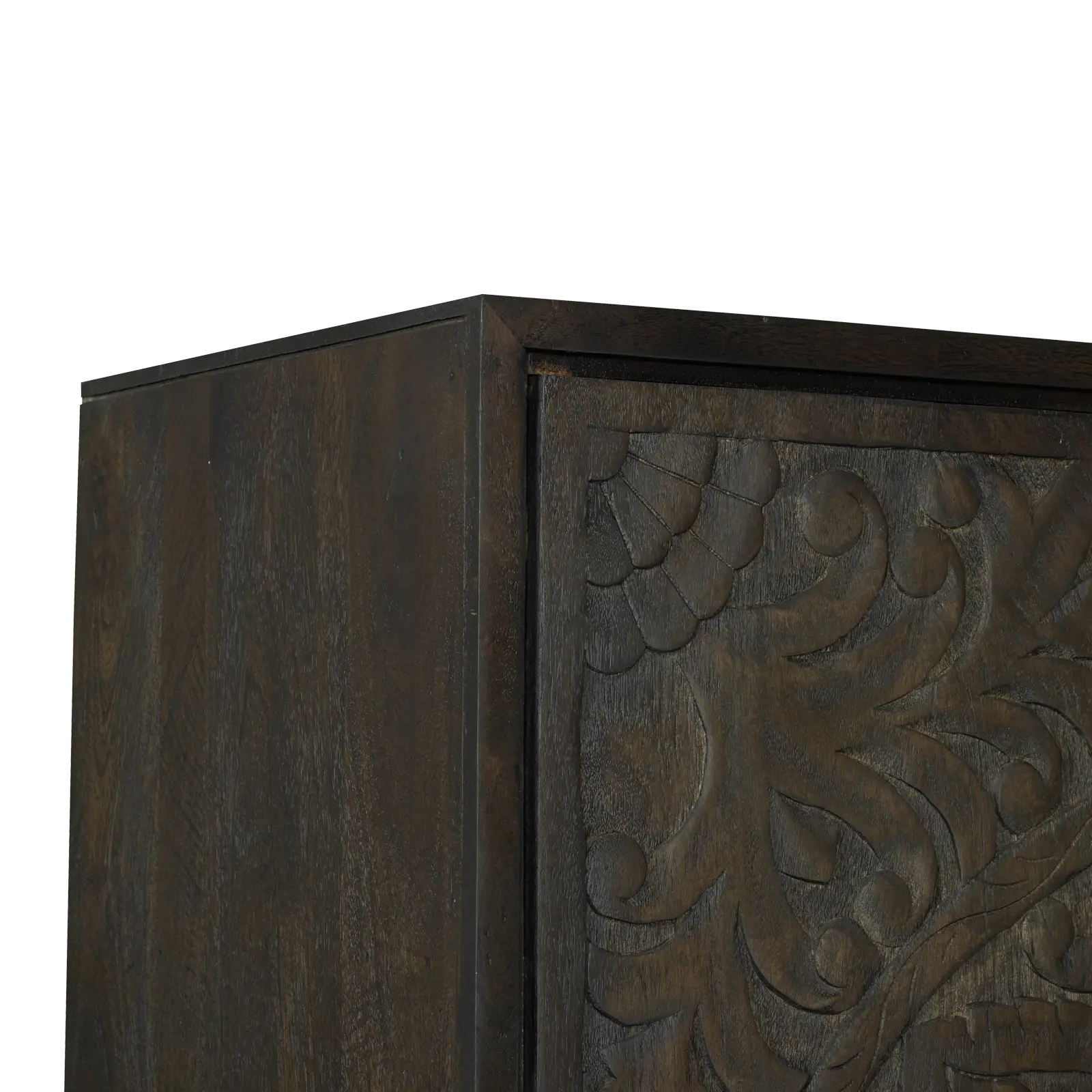 Opbergkast Belleville - 110 cm - 2 deuren - Mangohout Cacao Bruin